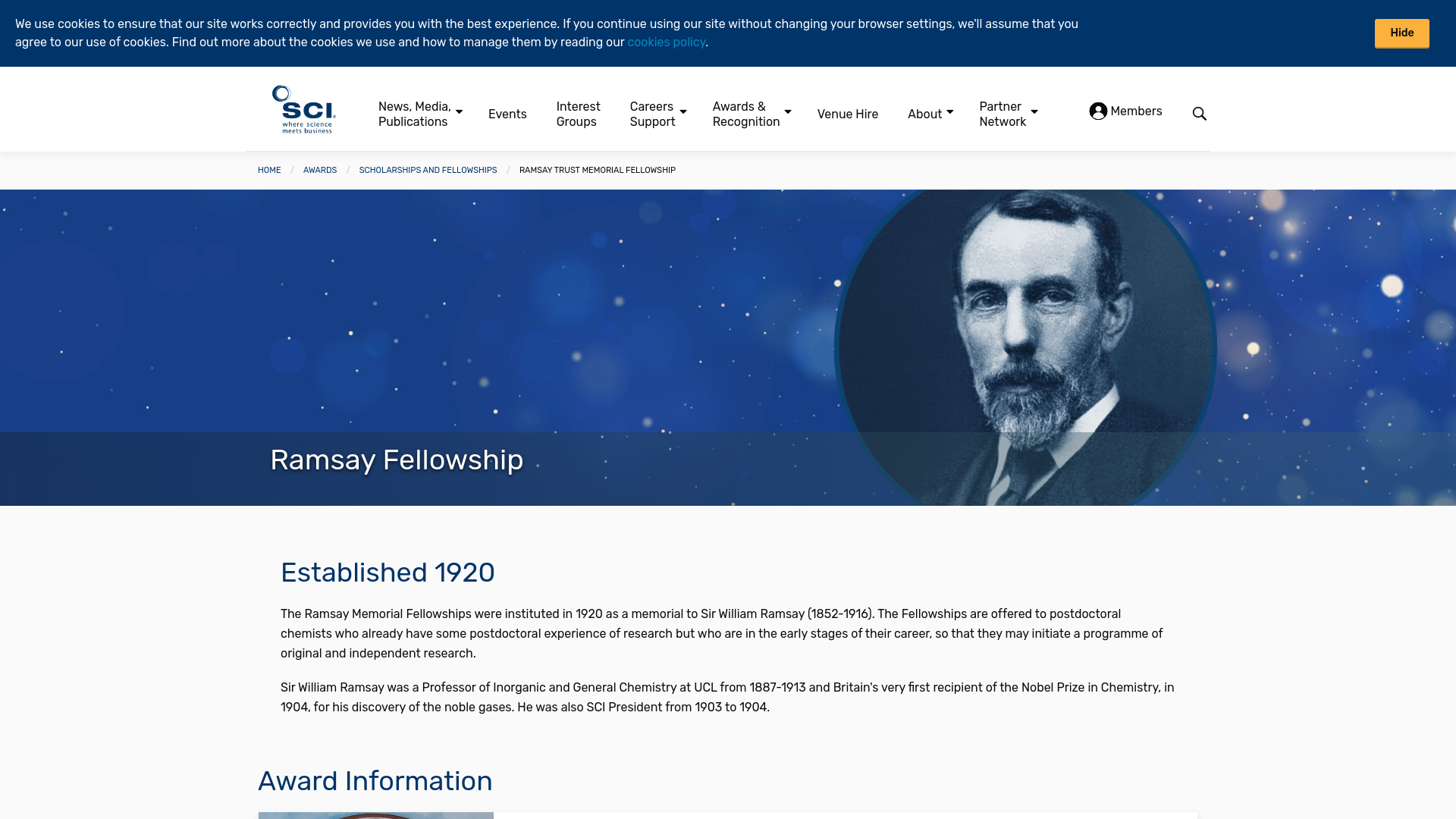 Website screenshot
