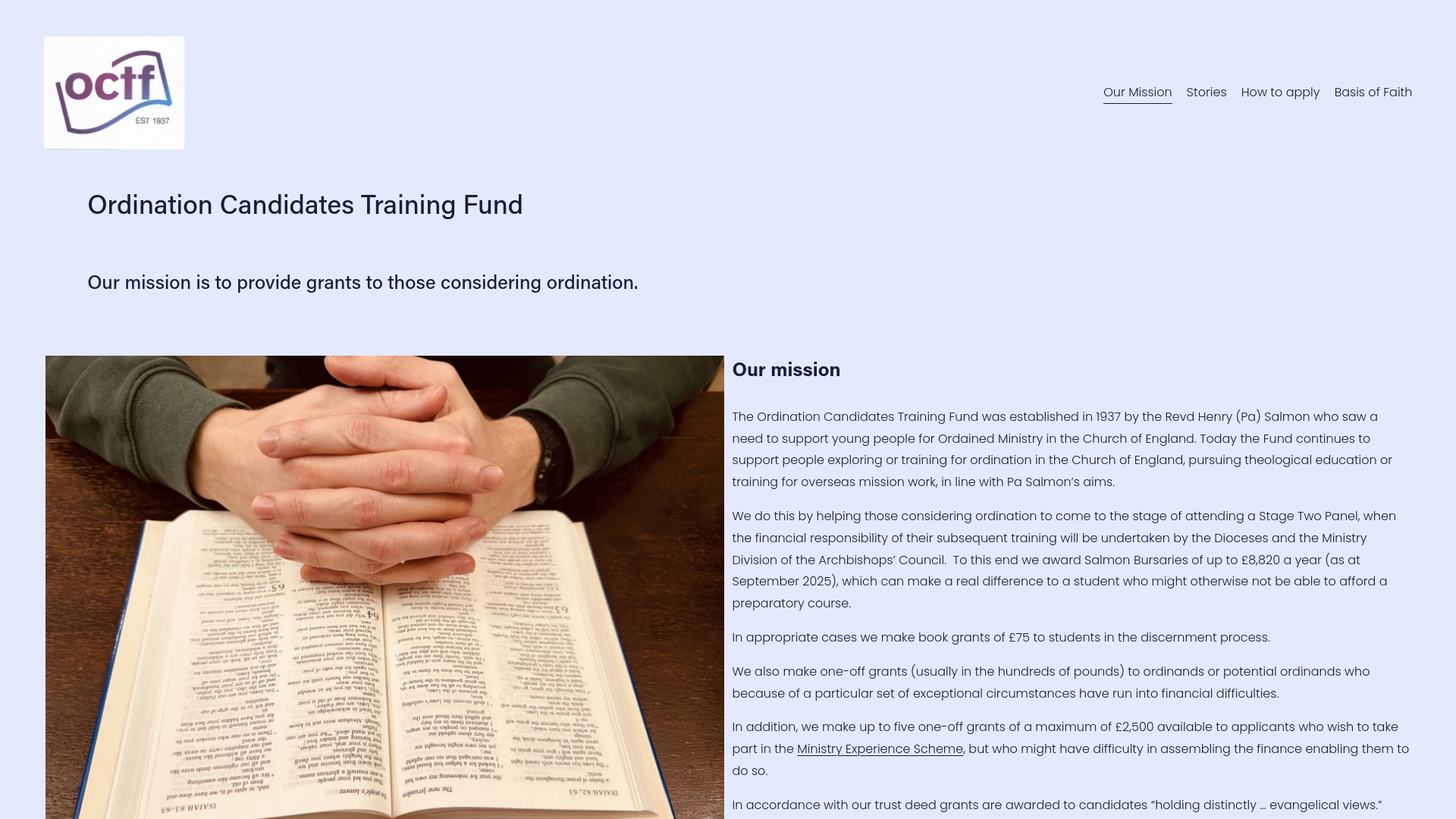 Website screenshot