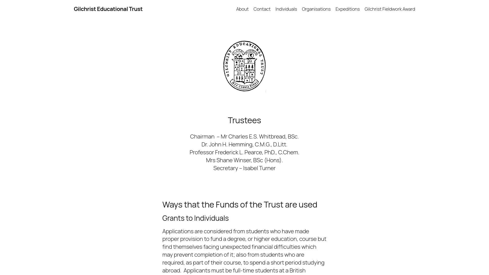 Website screenshot