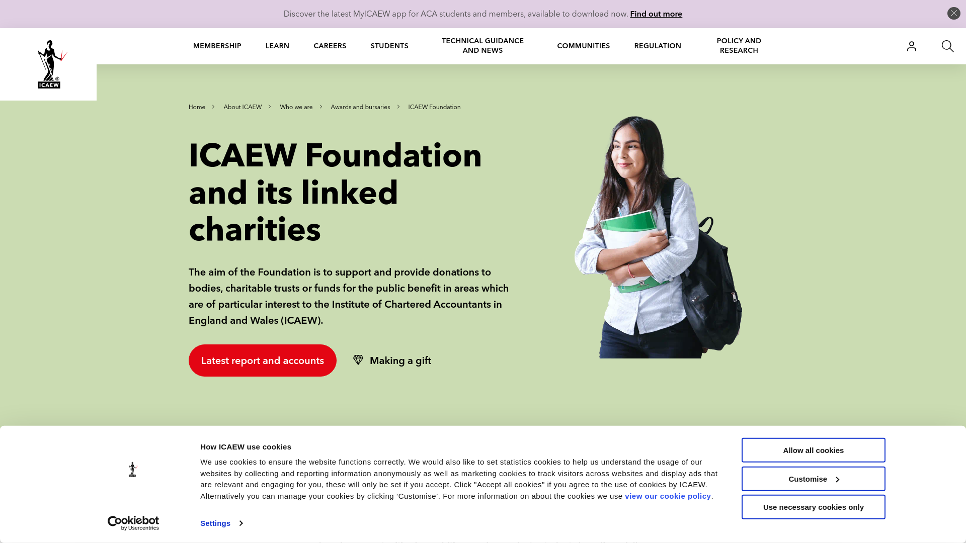 Website screenshot