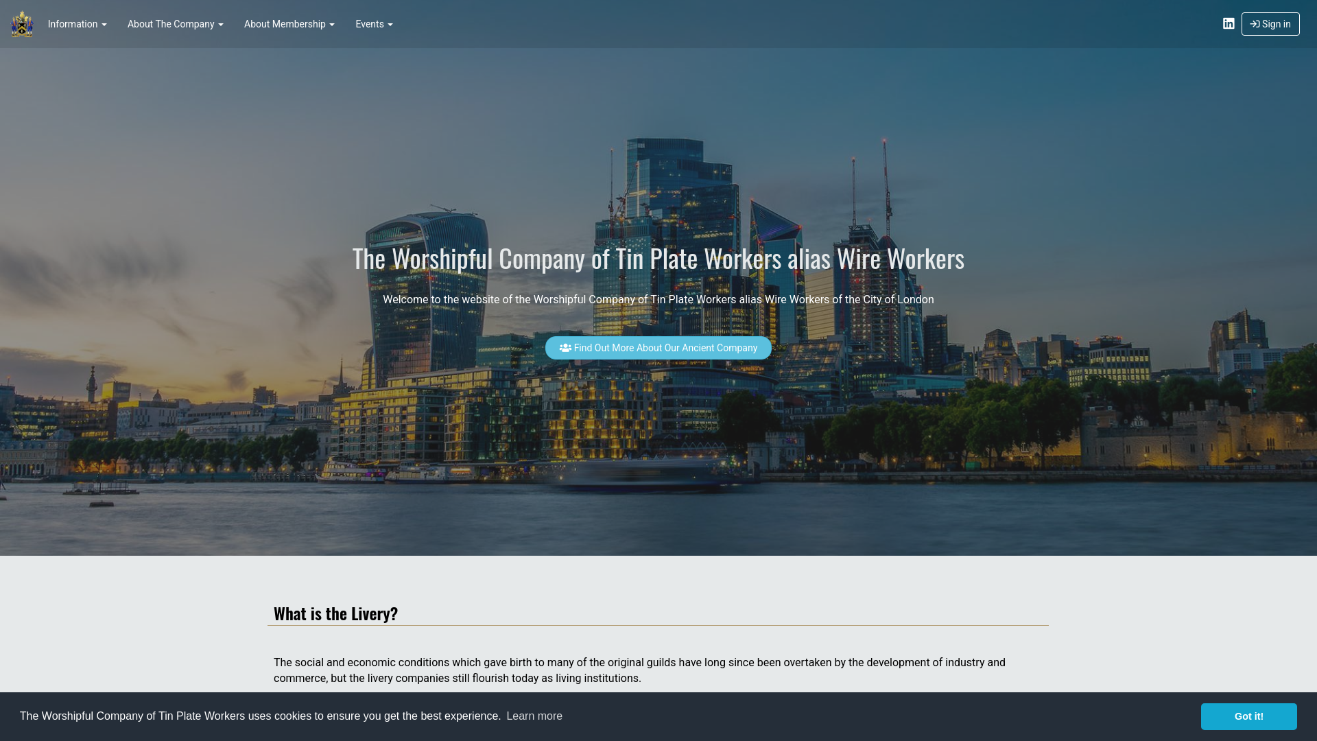 Website screenshot