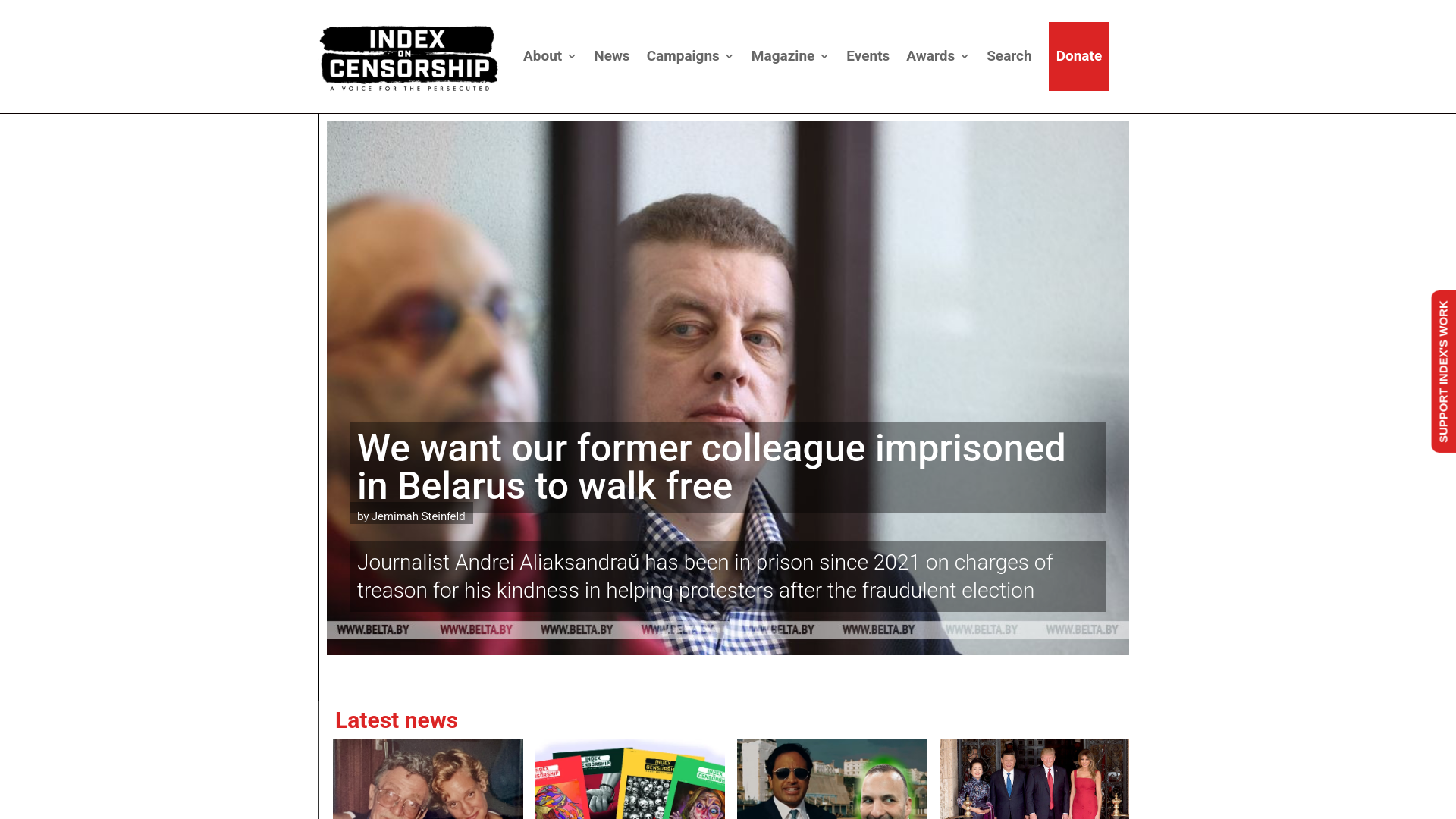 Website screenshot