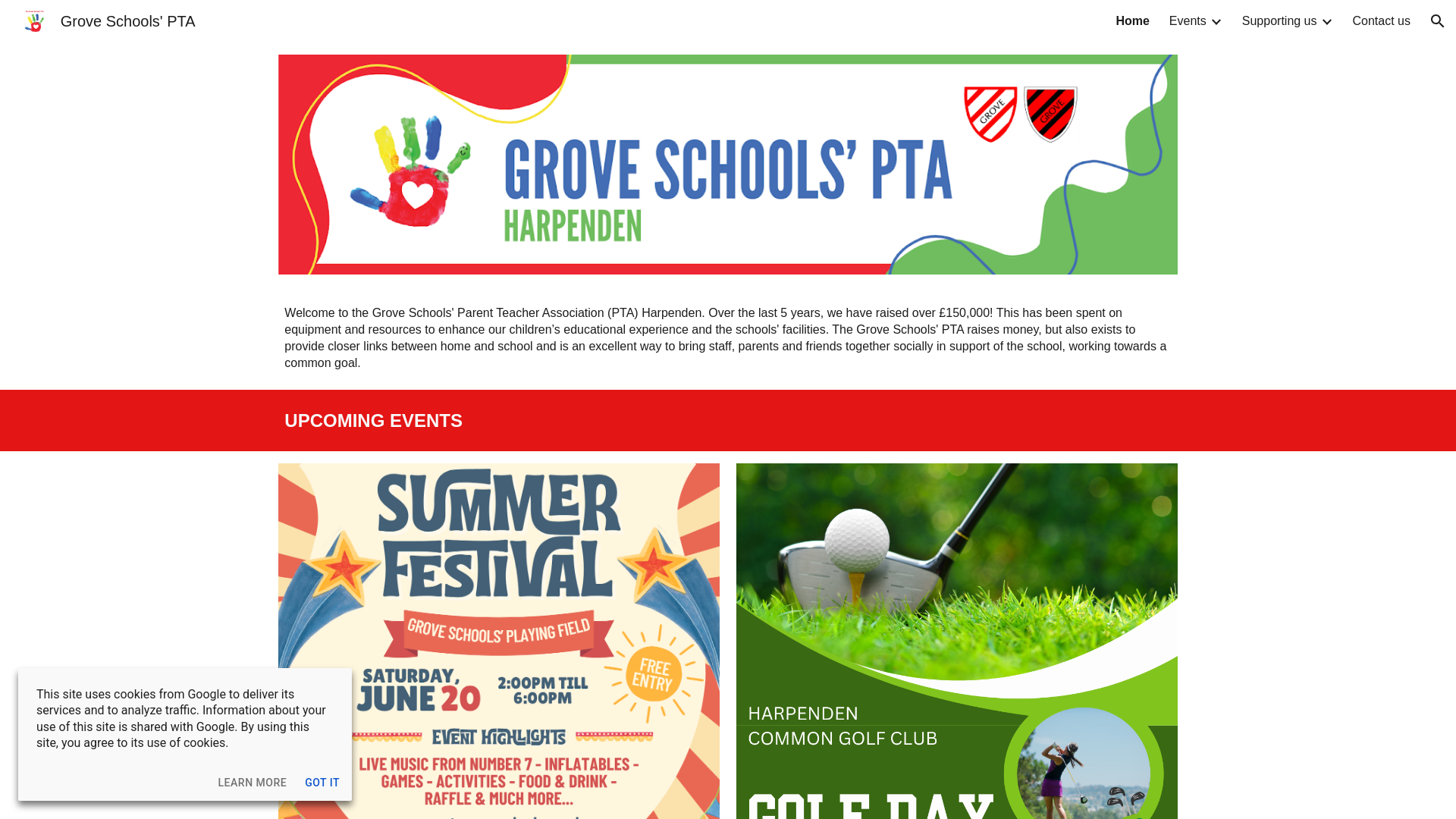 Website screenshot