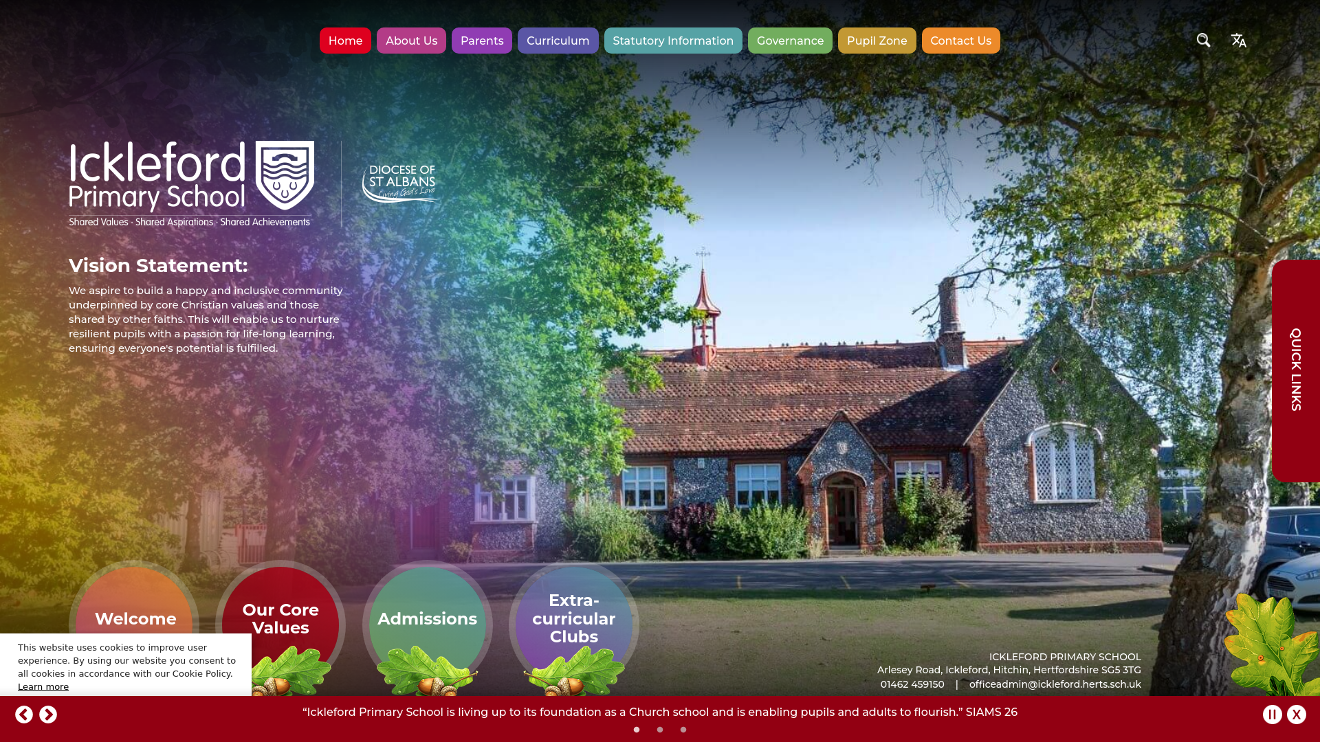 Website screenshot