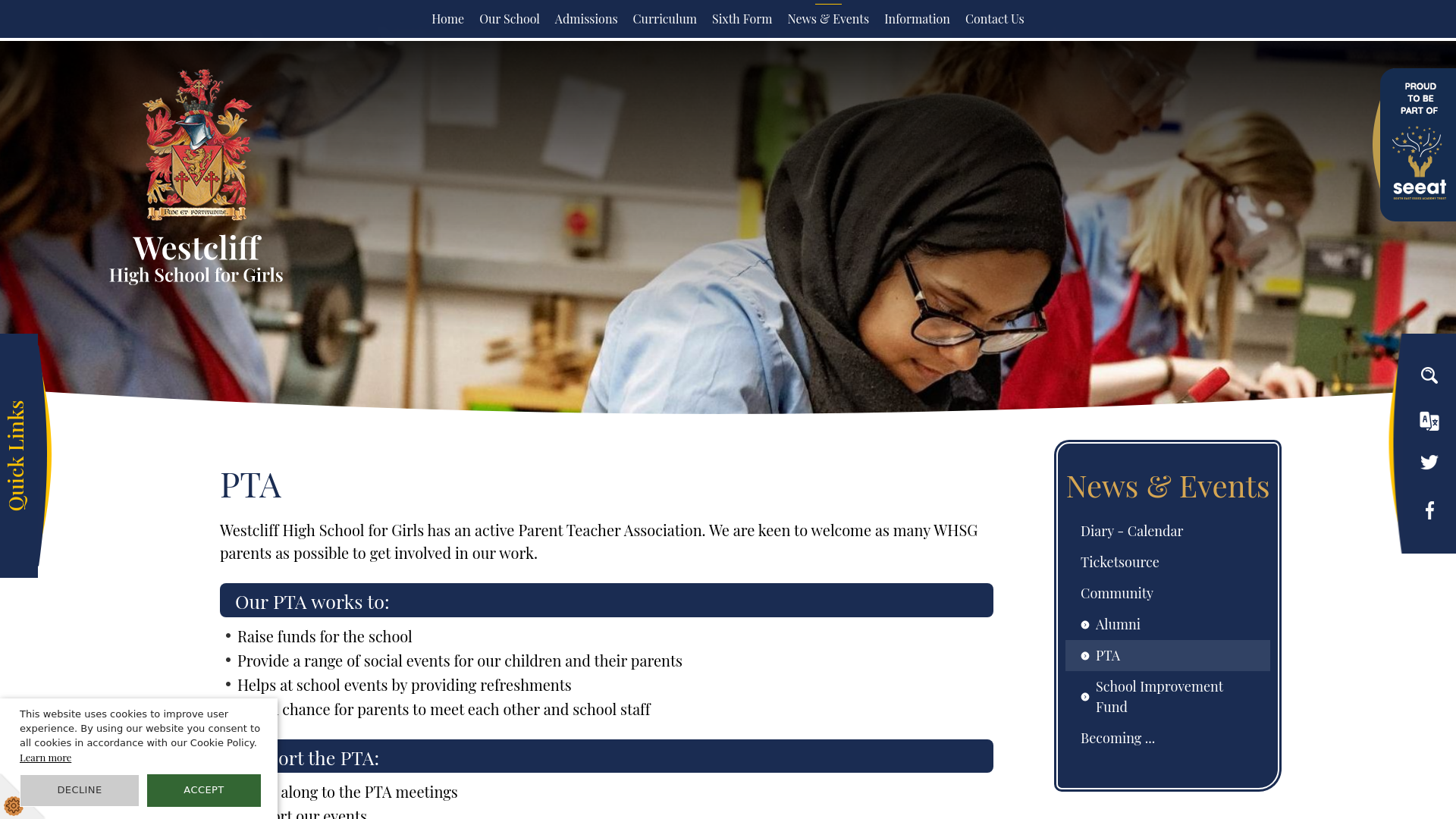 Website screenshot