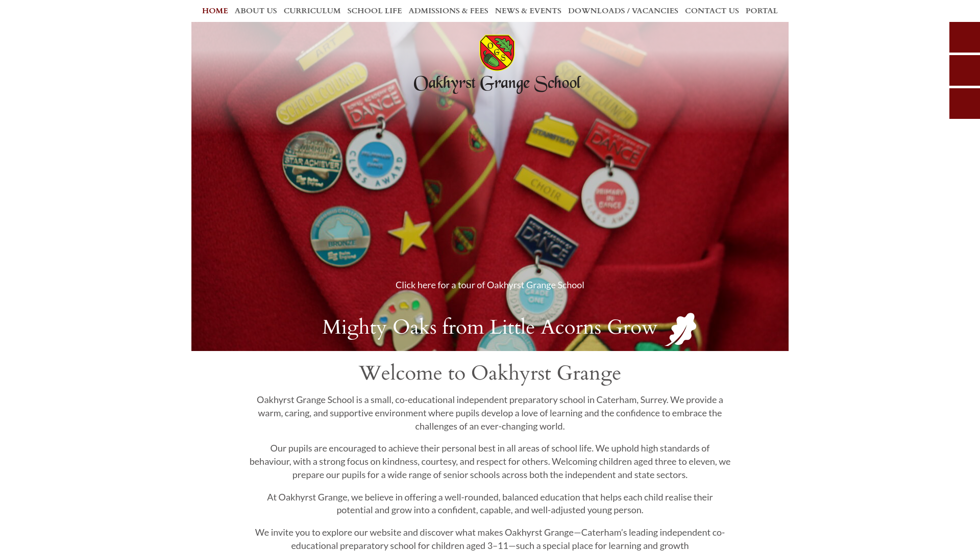 Website screenshot