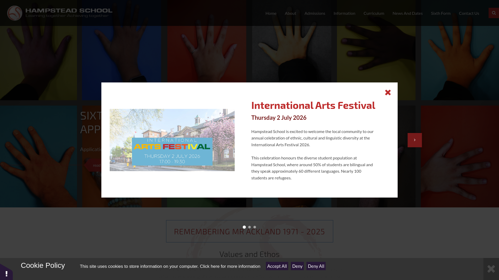 Website screenshot