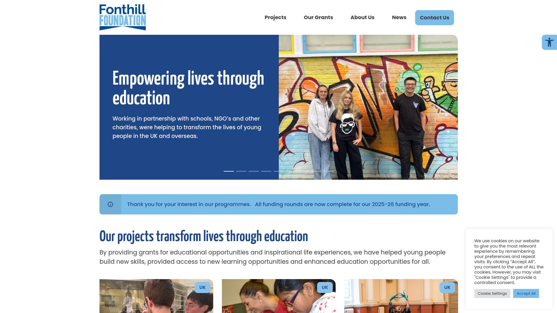 Website screenshot
