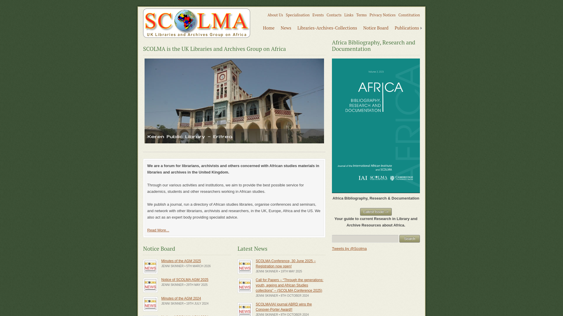 Website screenshot