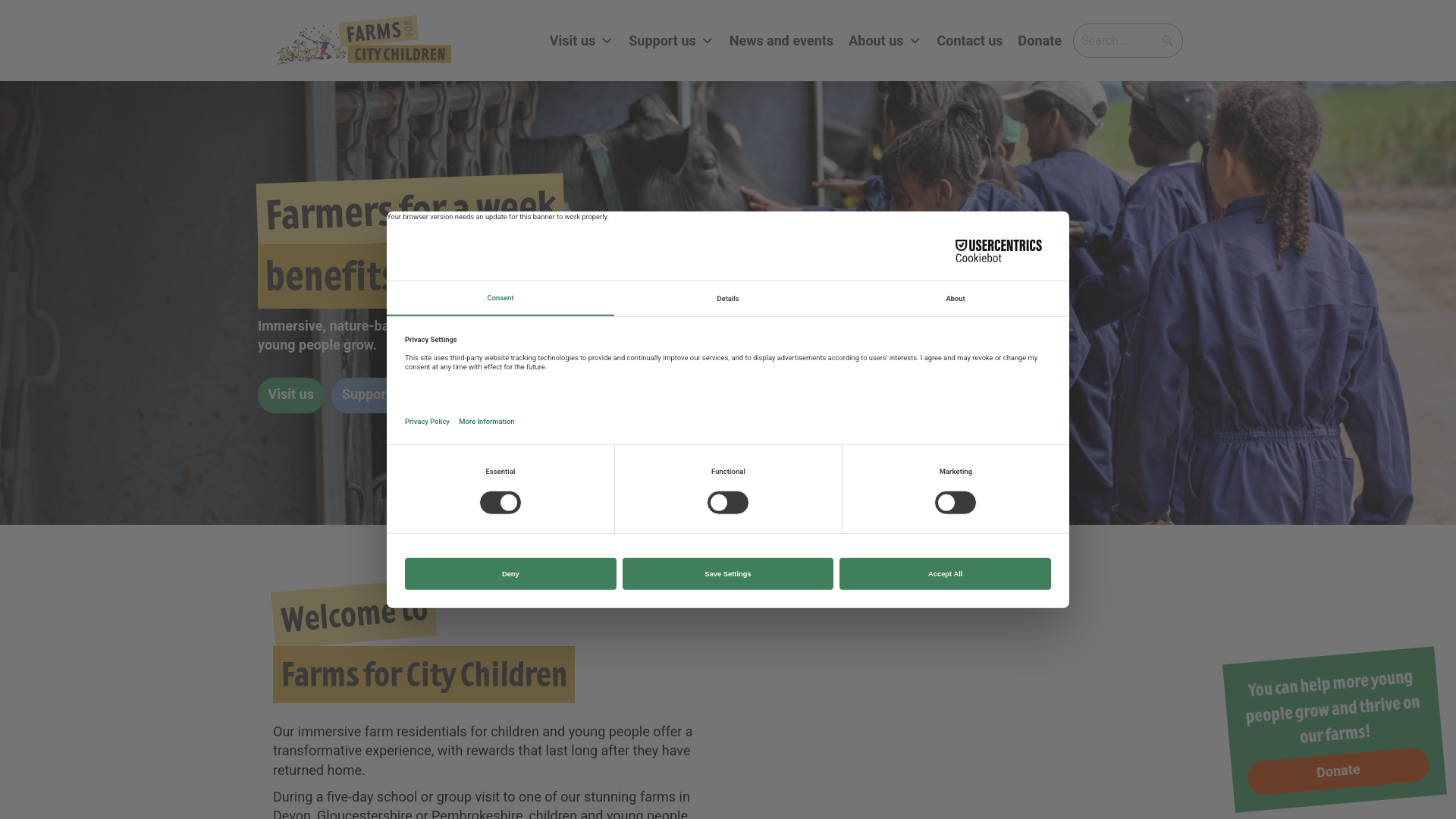 Website screenshot
