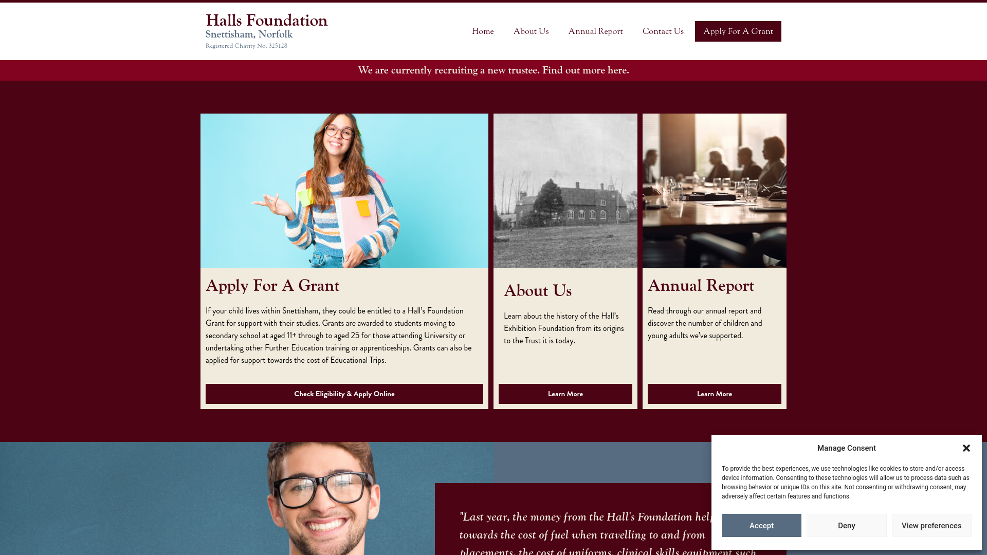 Website screenshot
