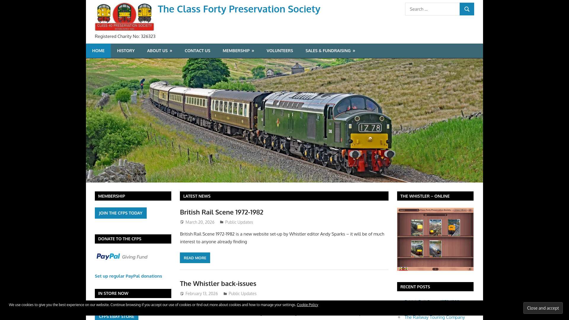 Website screenshot