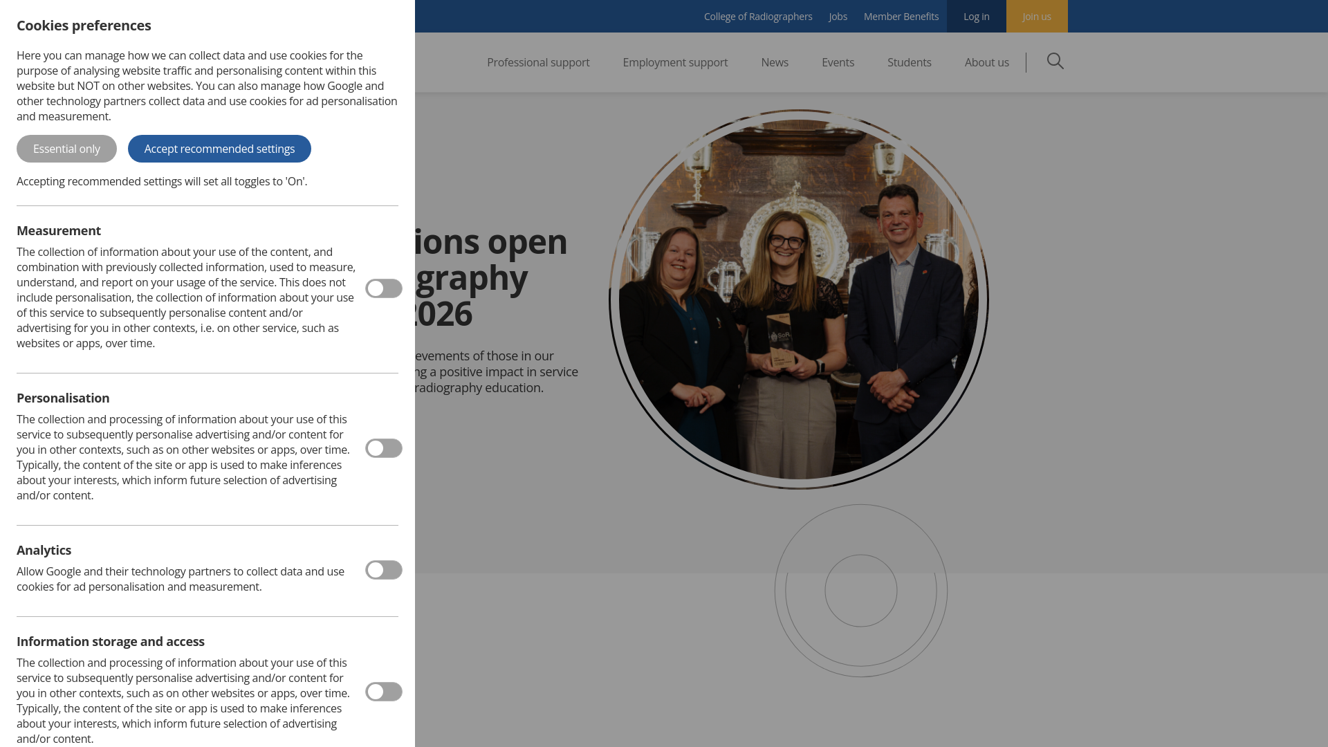 Website screenshot