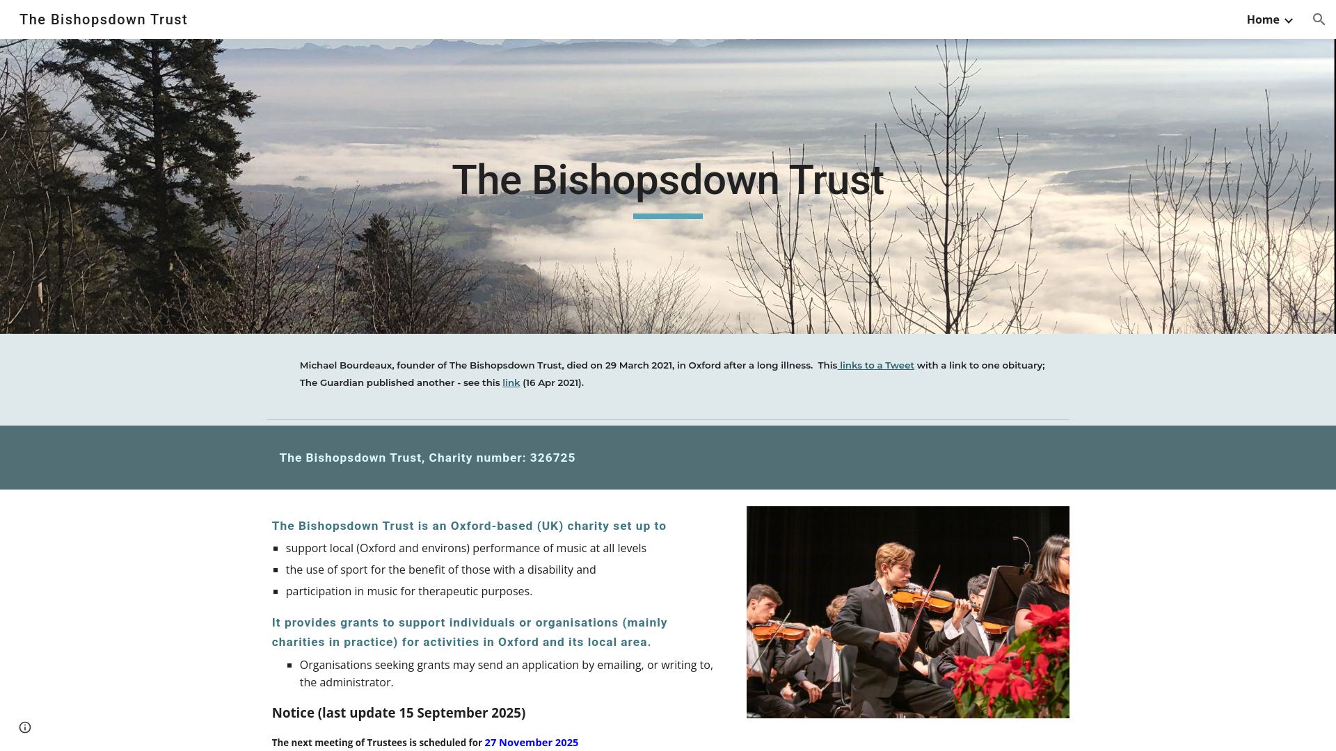 Website screenshot