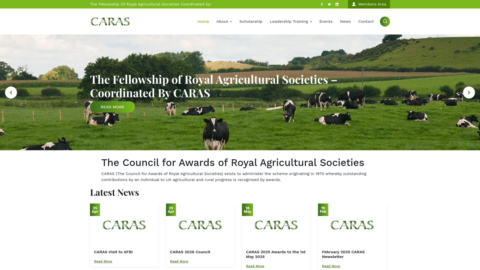 Website screenshot