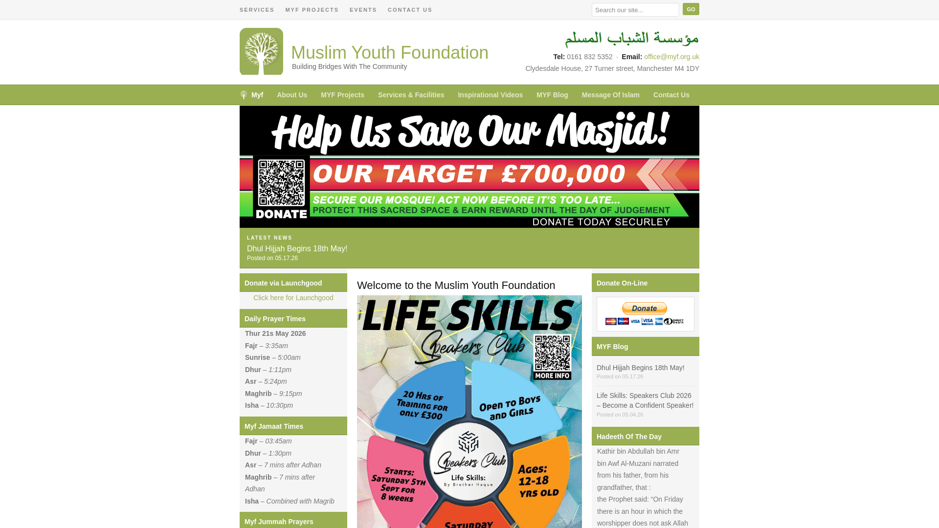 Website screenshot