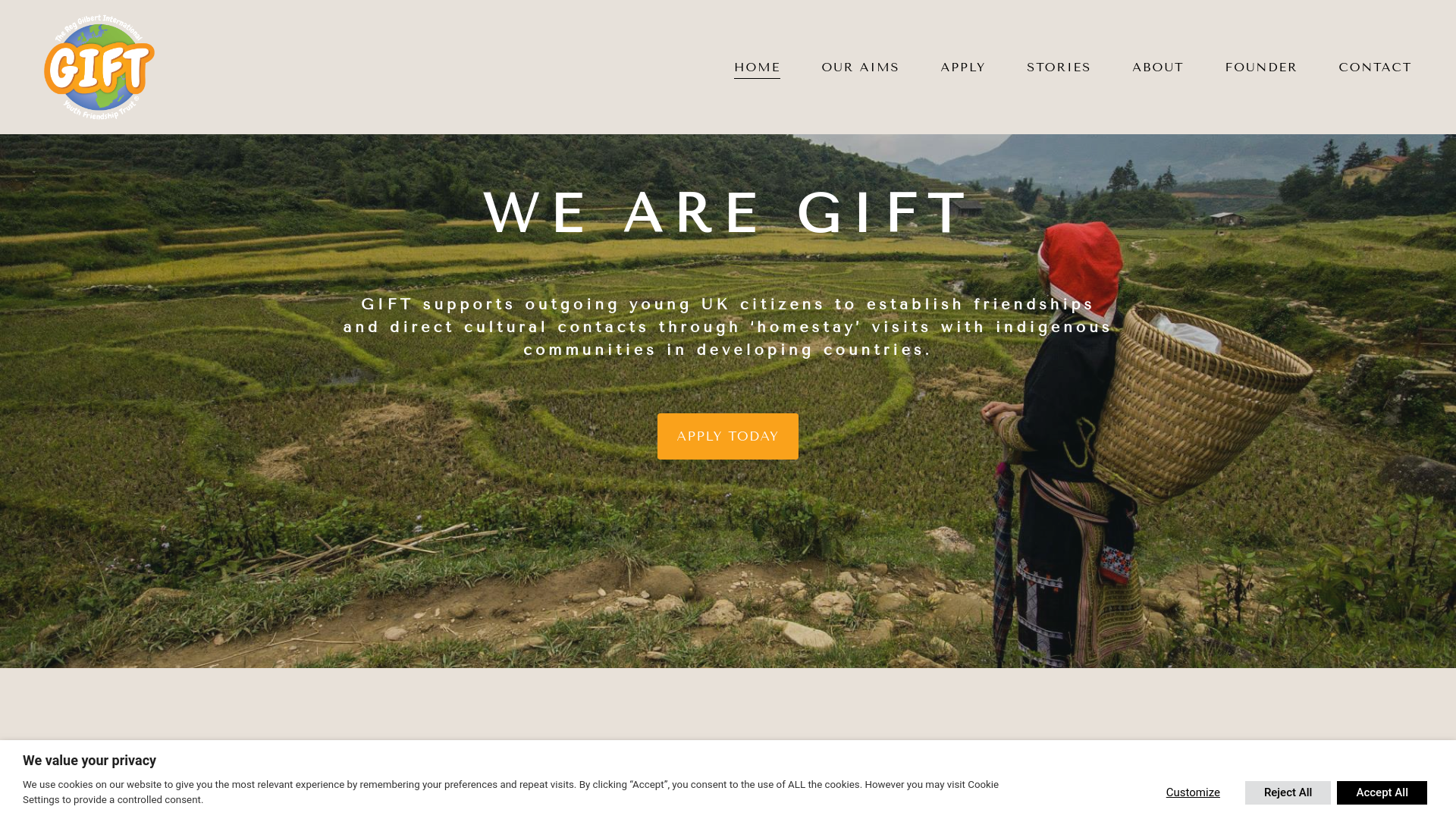 Website screenshot