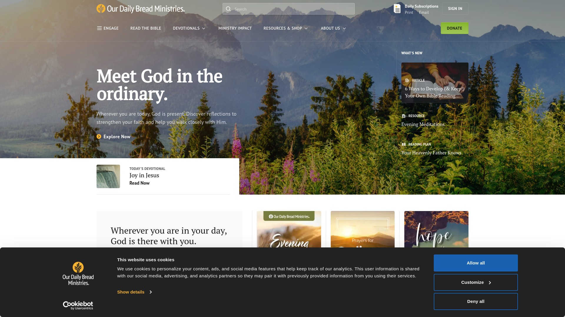 Website screenshot