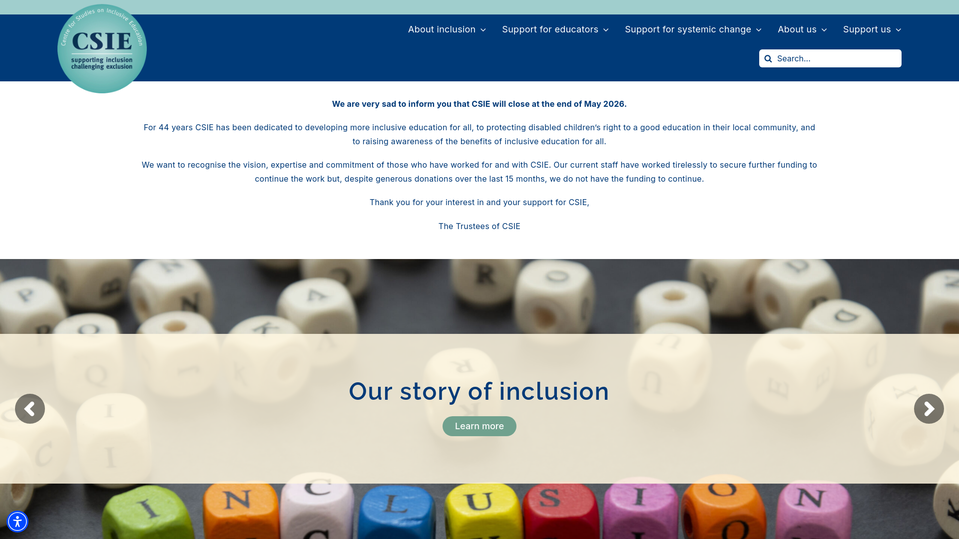 Website screenshot