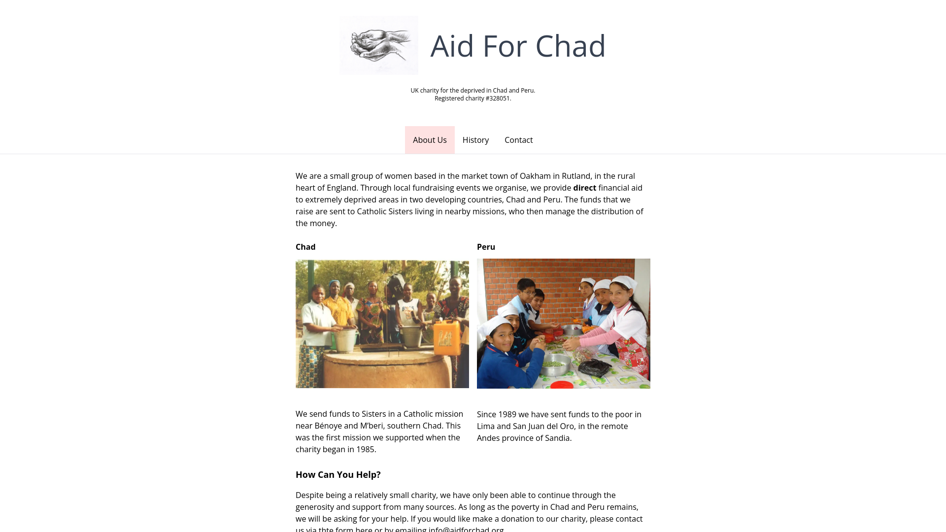 Website screenshot