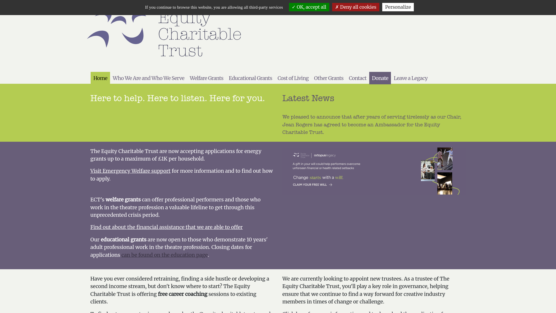 Website screenshot