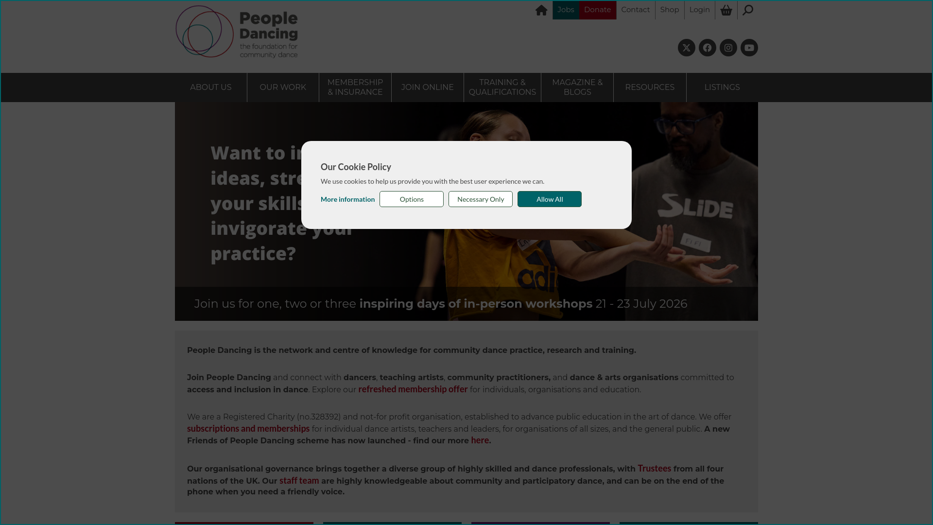 Website screenshot