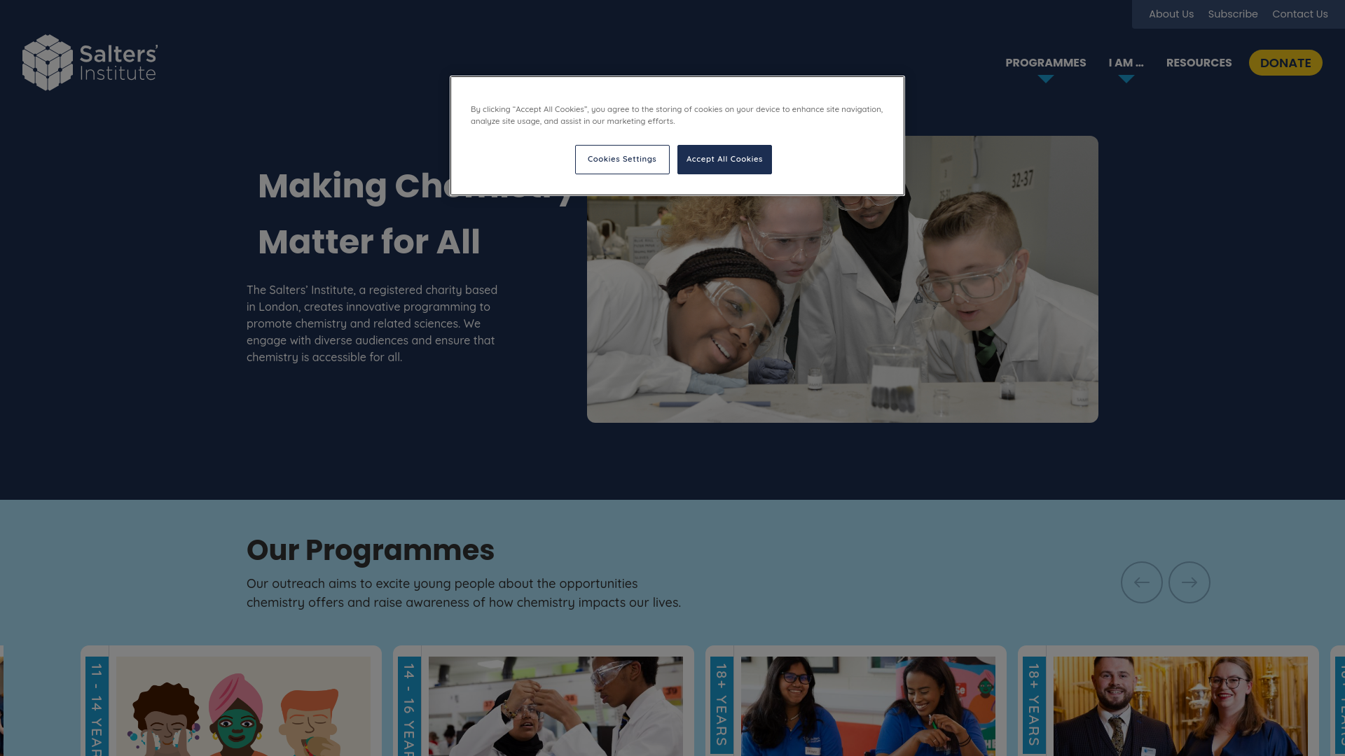Website screenshot