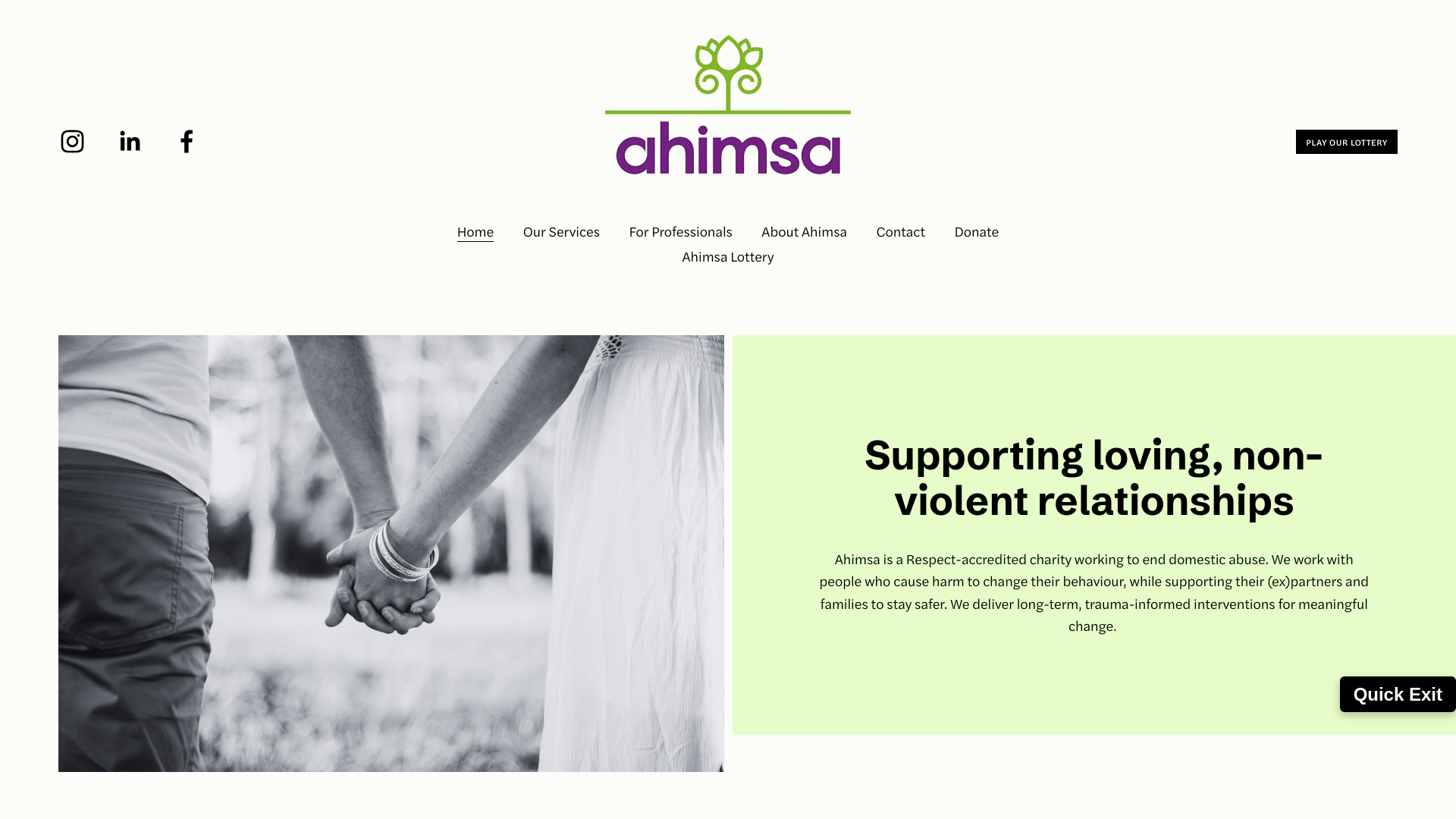 Website screenshot