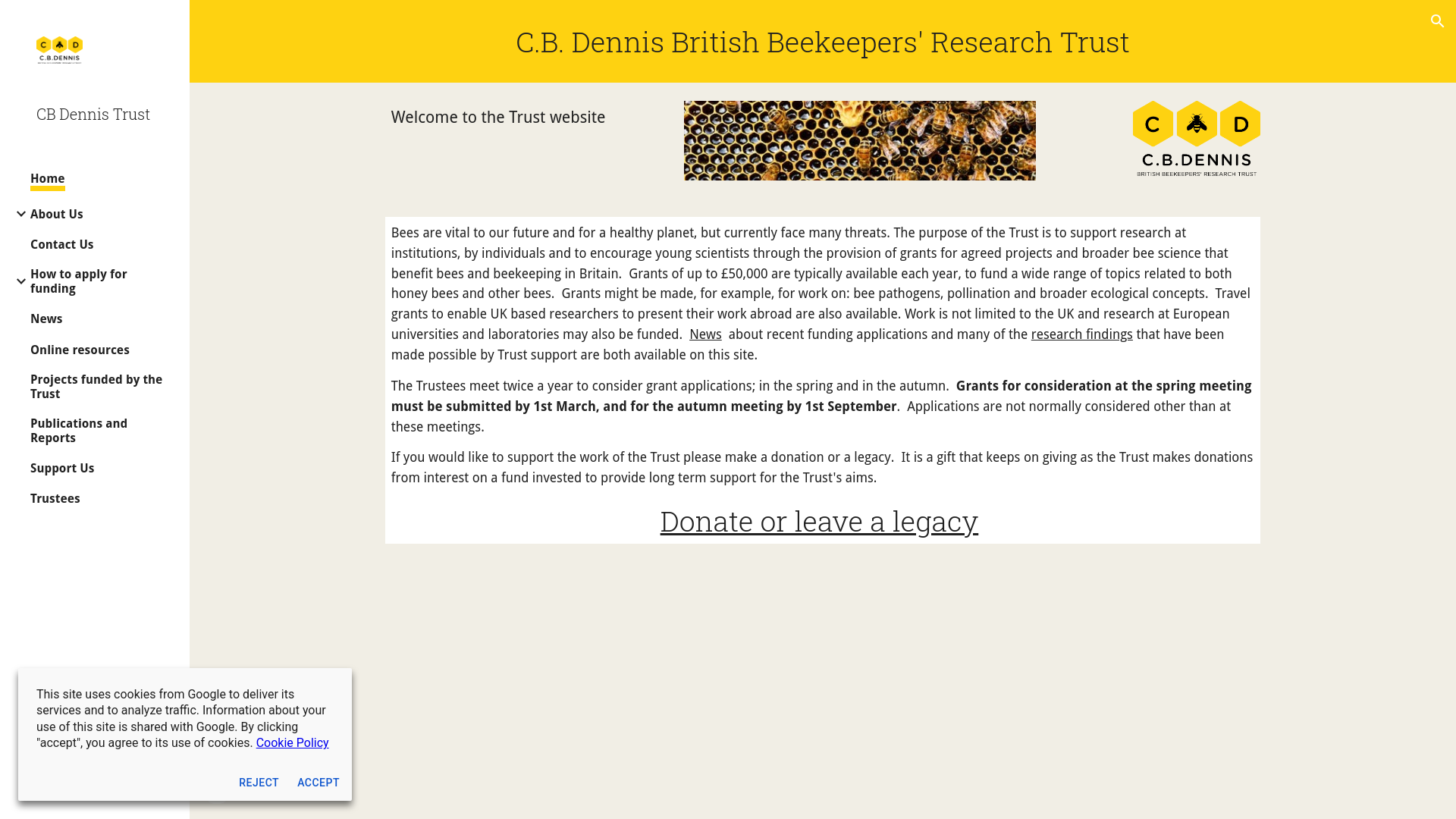 Website screenshot