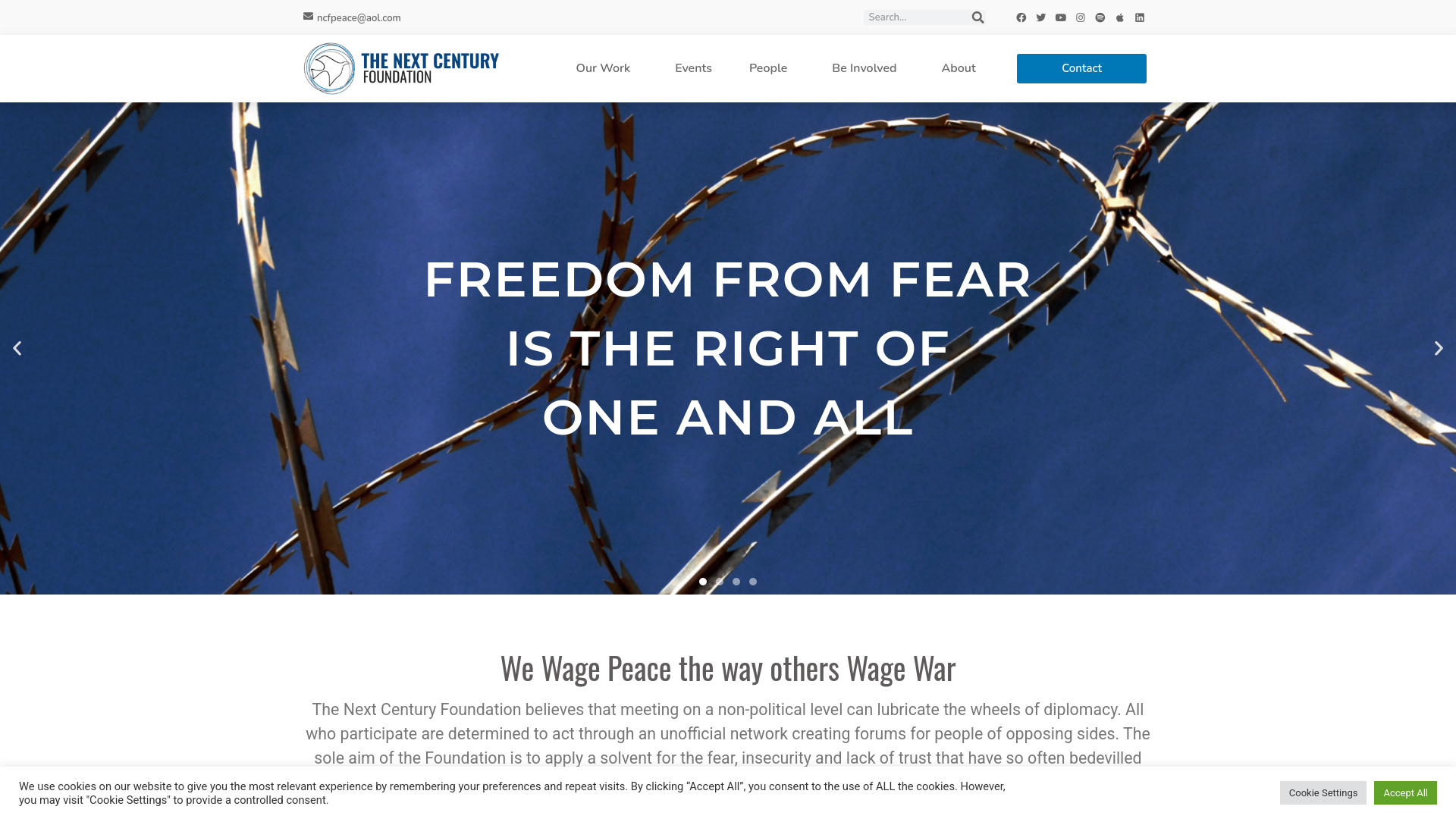 Website screenshot
