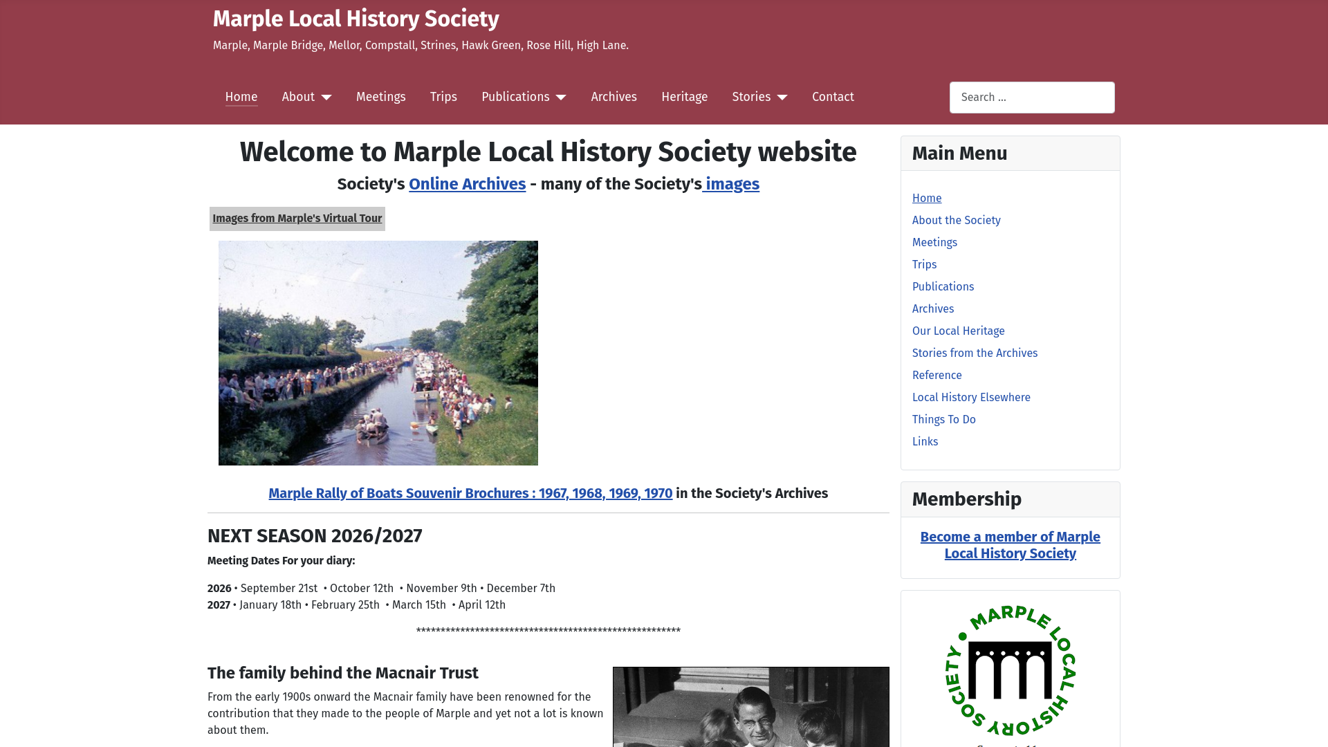 Website screenshot