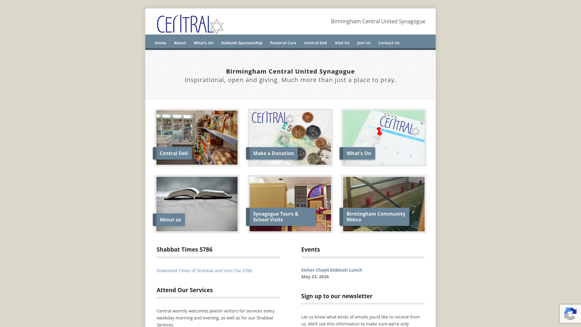 Website screenshot