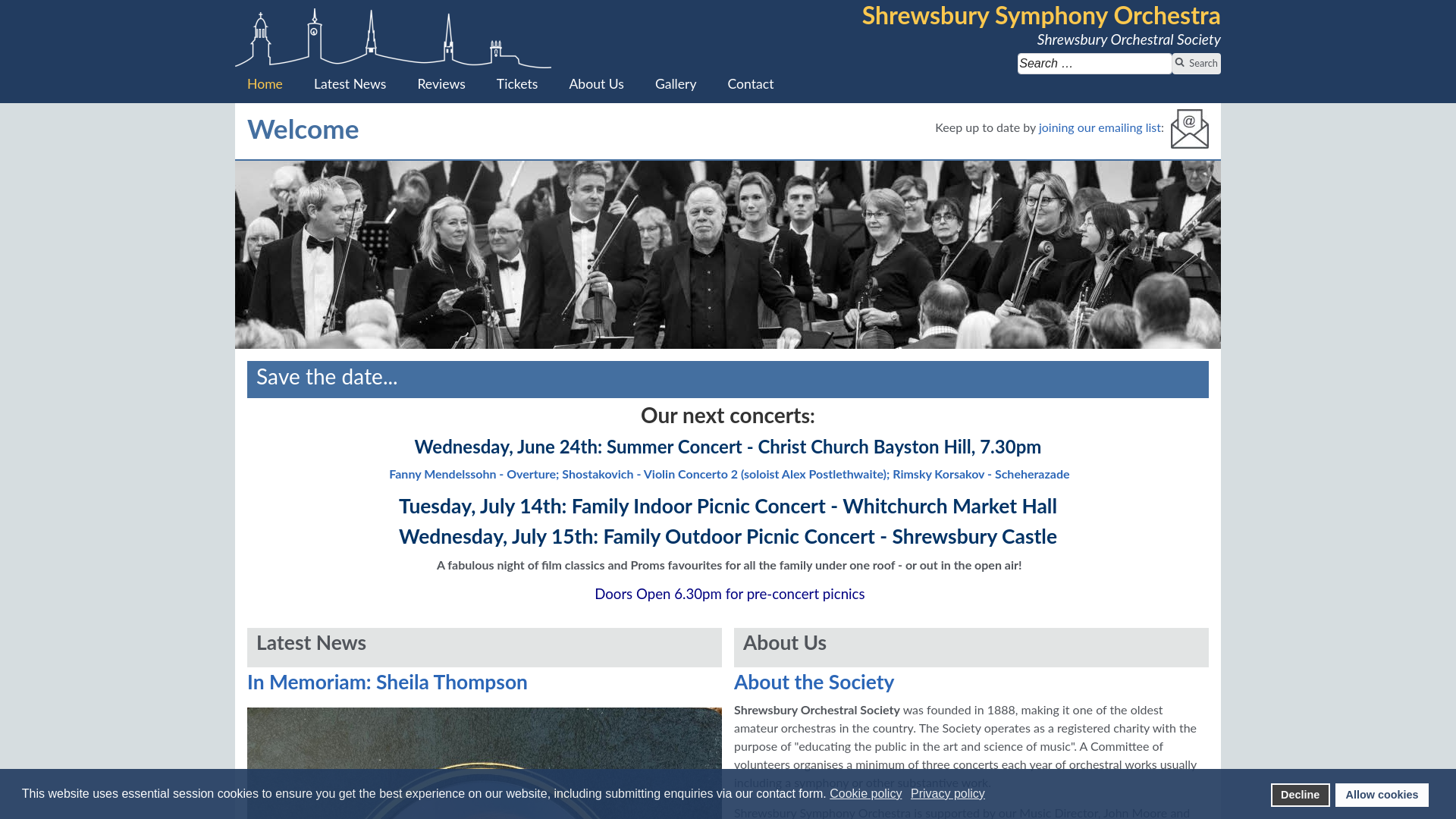 Website screenshot