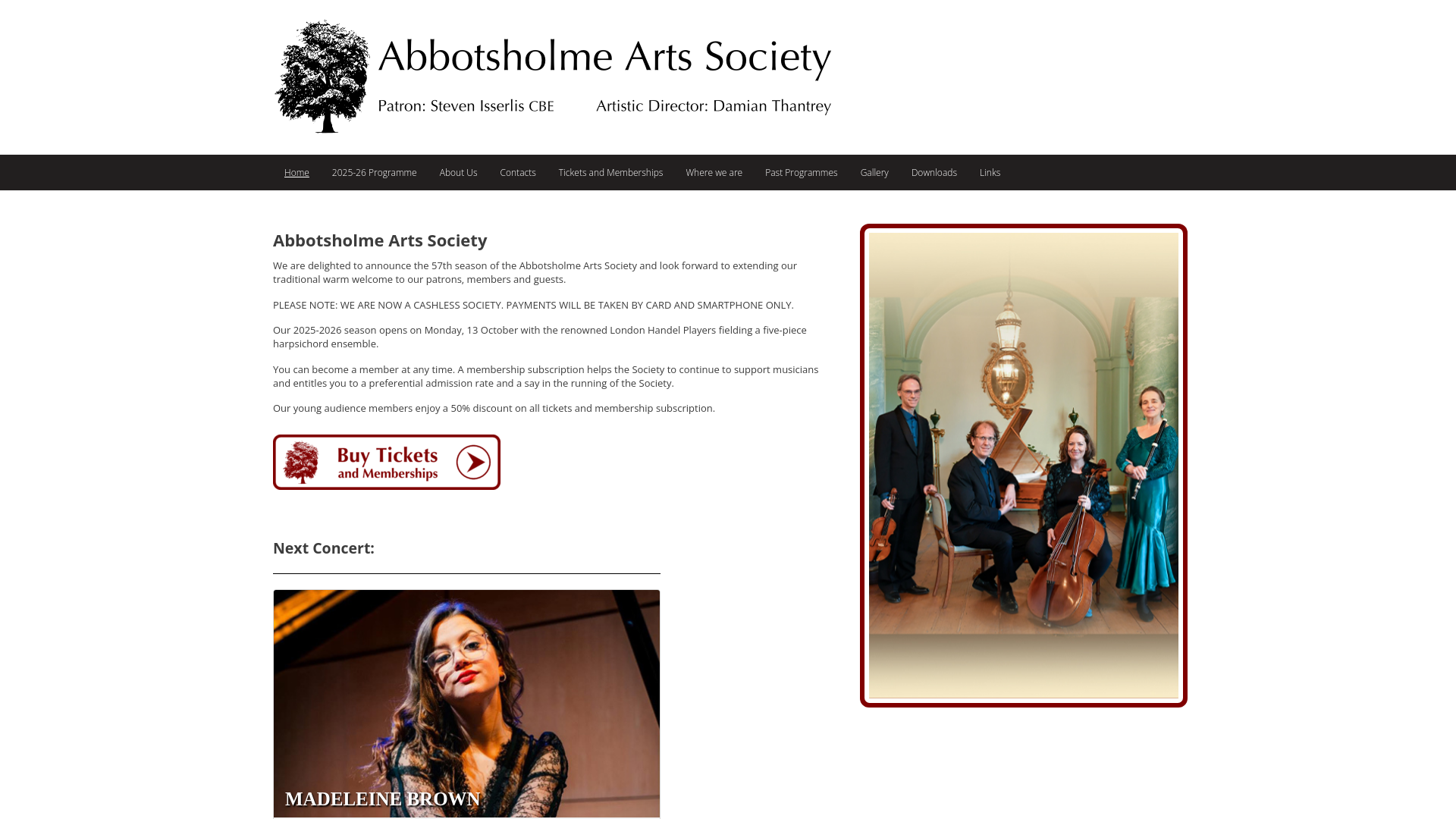 Website screenshot