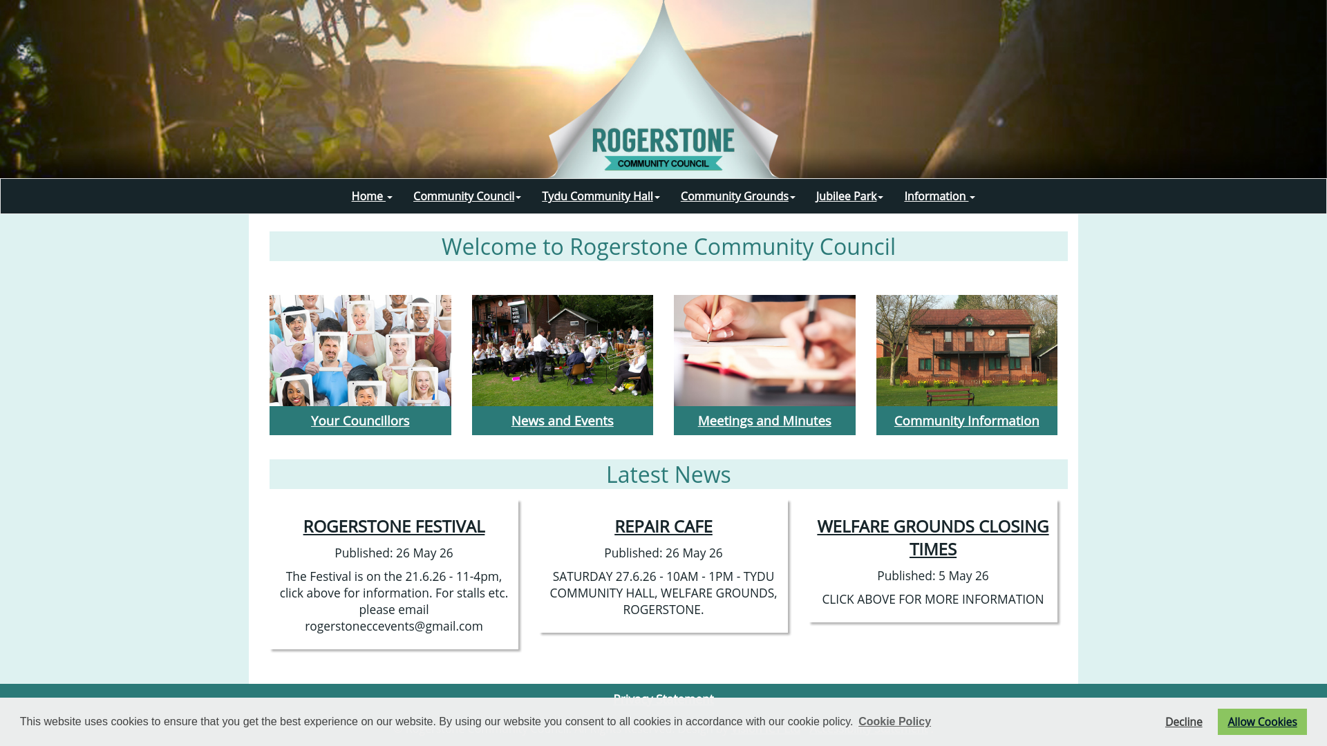 Website screenshot