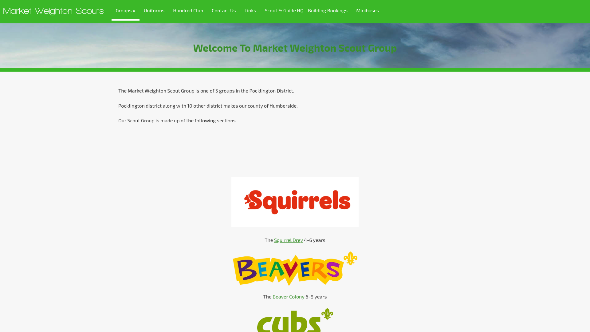 Website screenshot