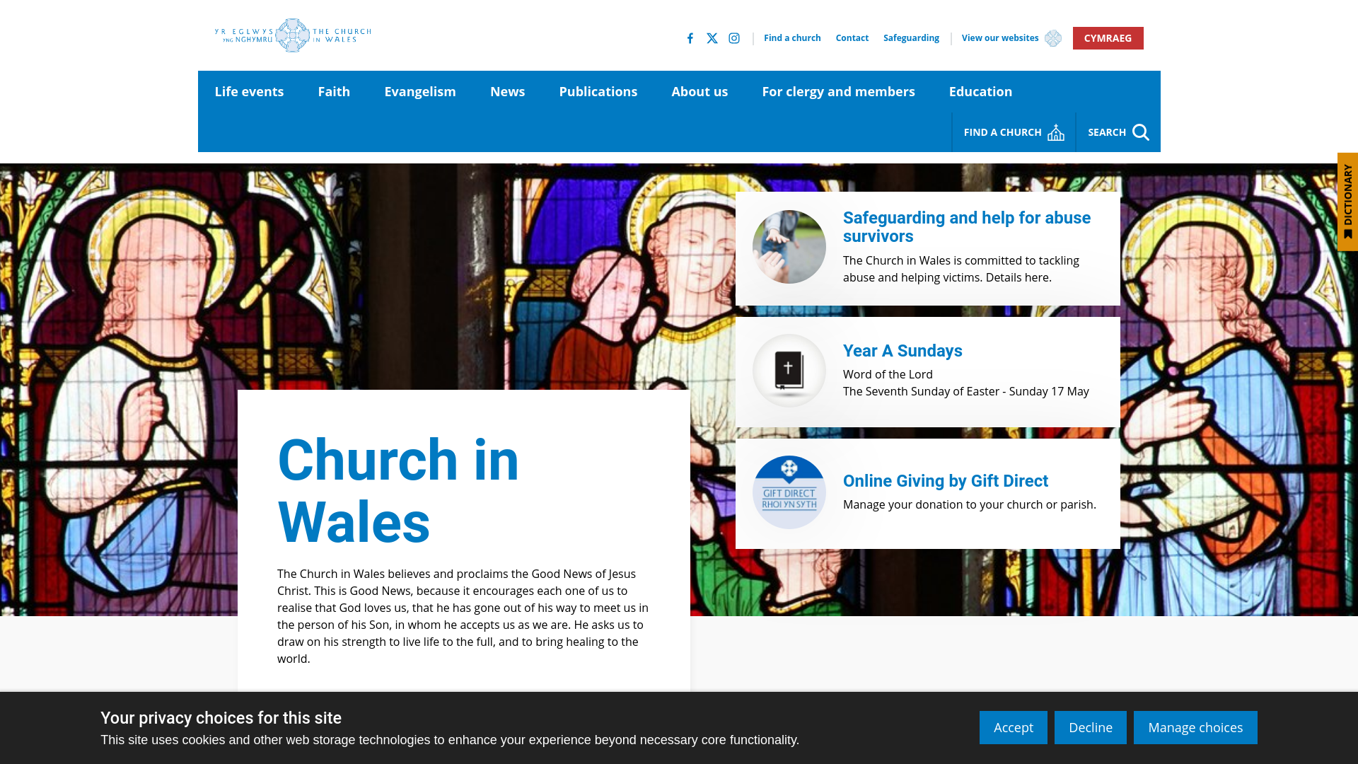 Website screenshot