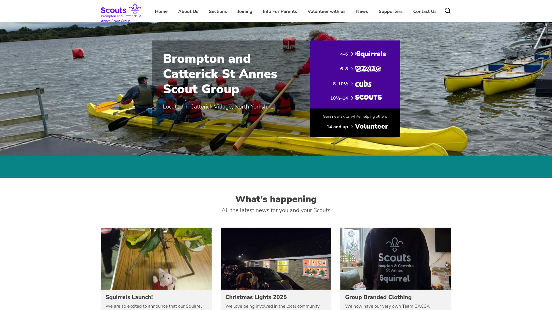 Website screenshot