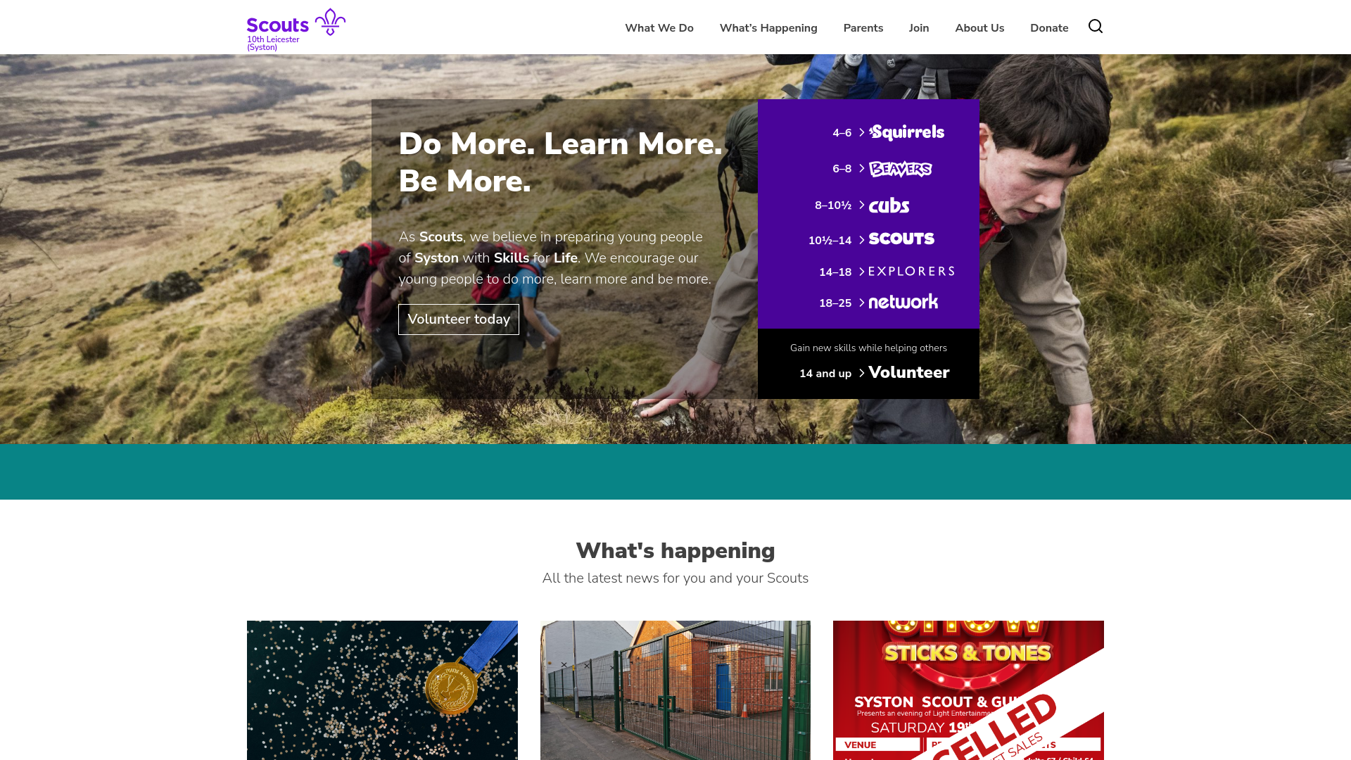 Website screenshot
