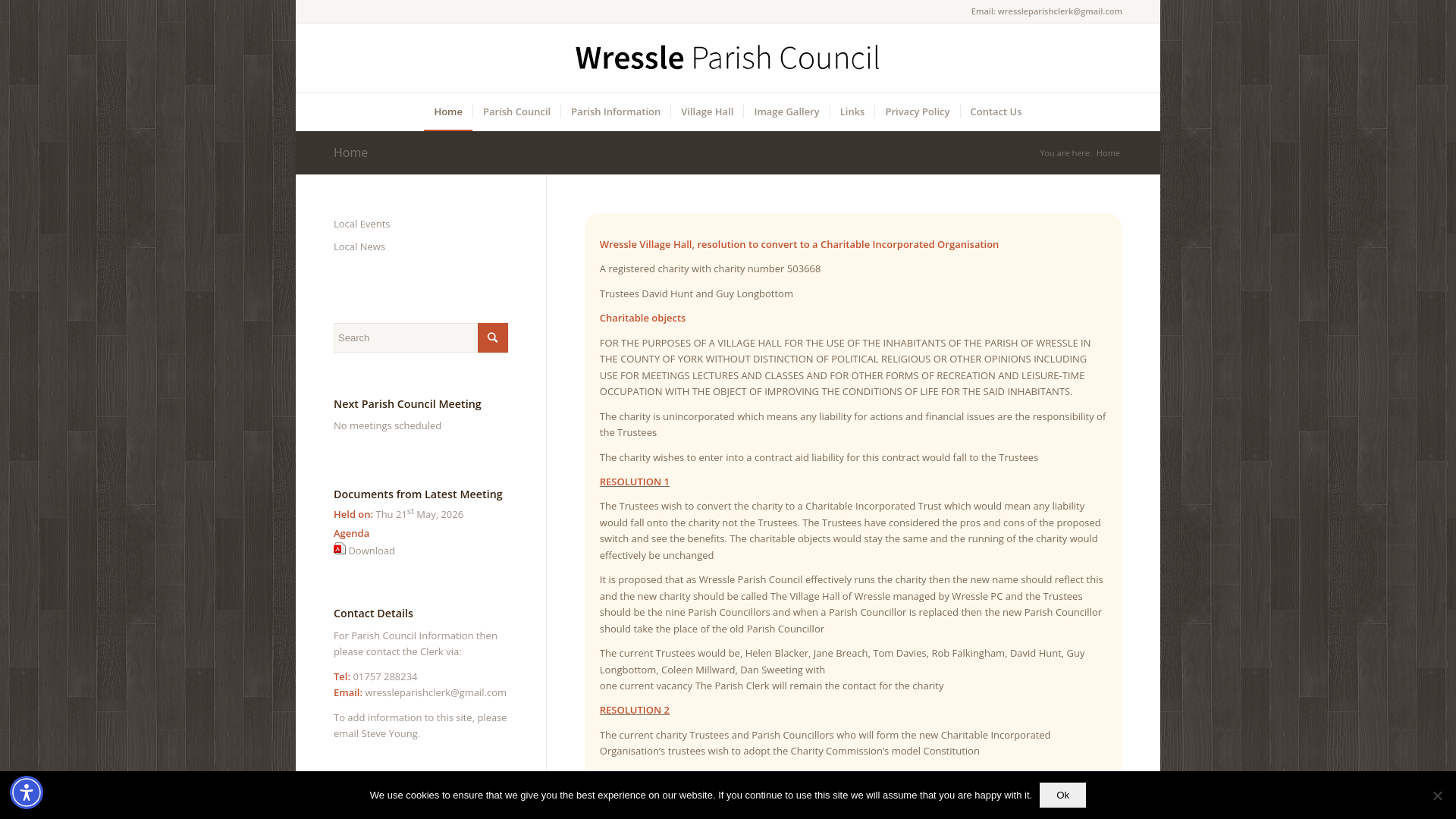 Website screenshot