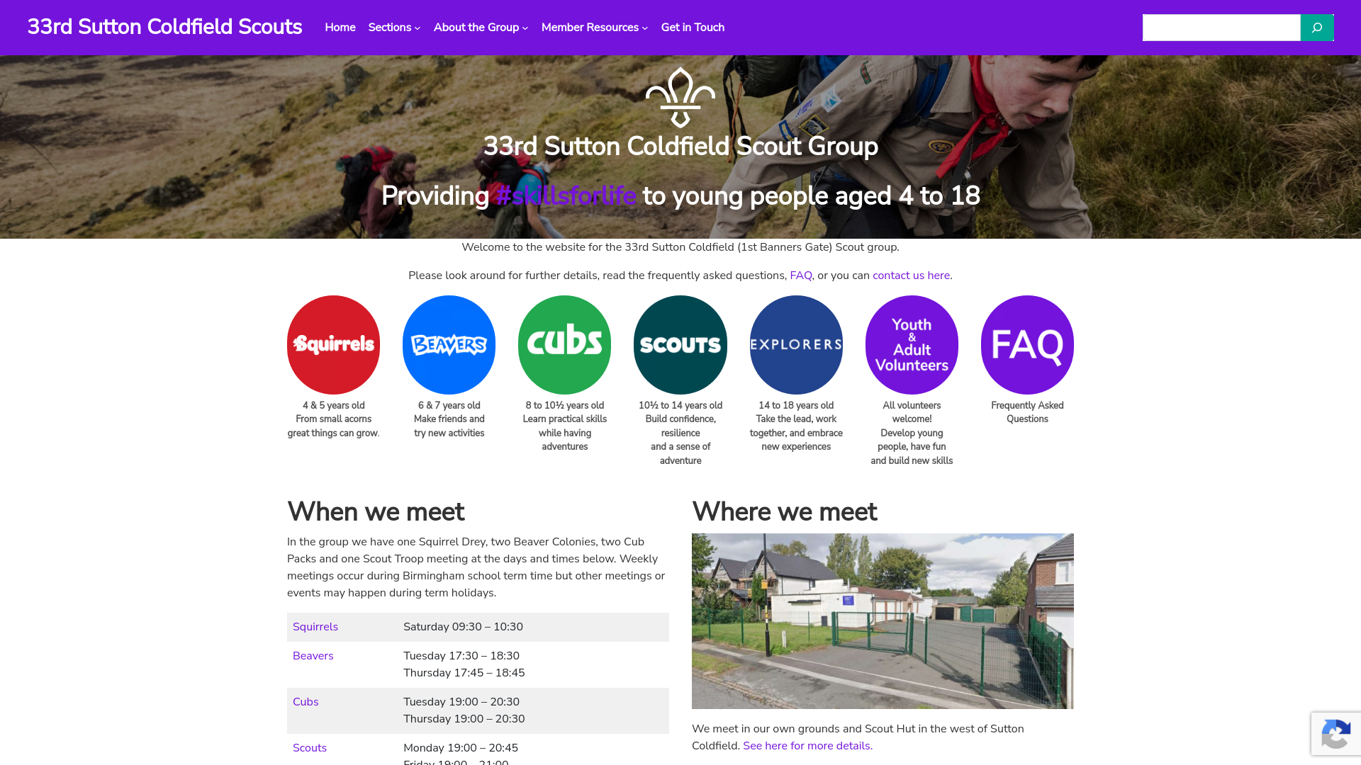 Website screenshot