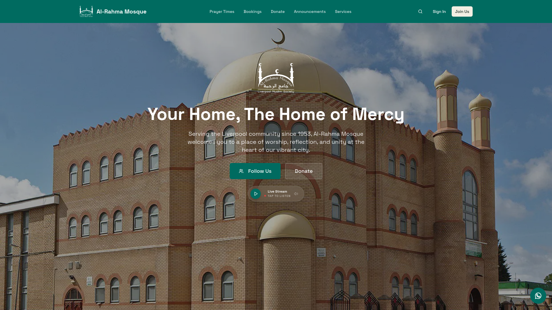 Website screenshot