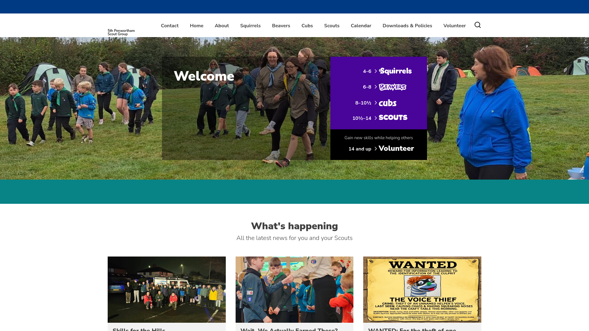 Website screenshot
