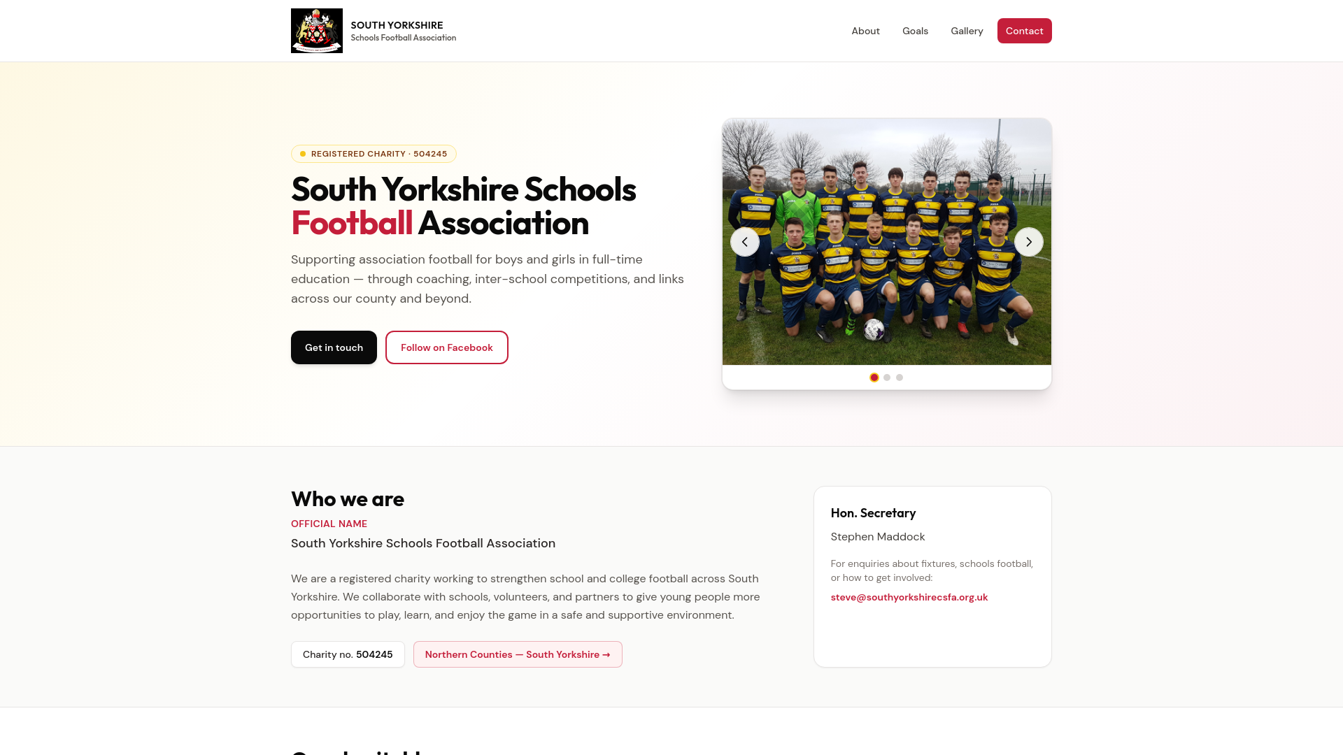 Website screenshot