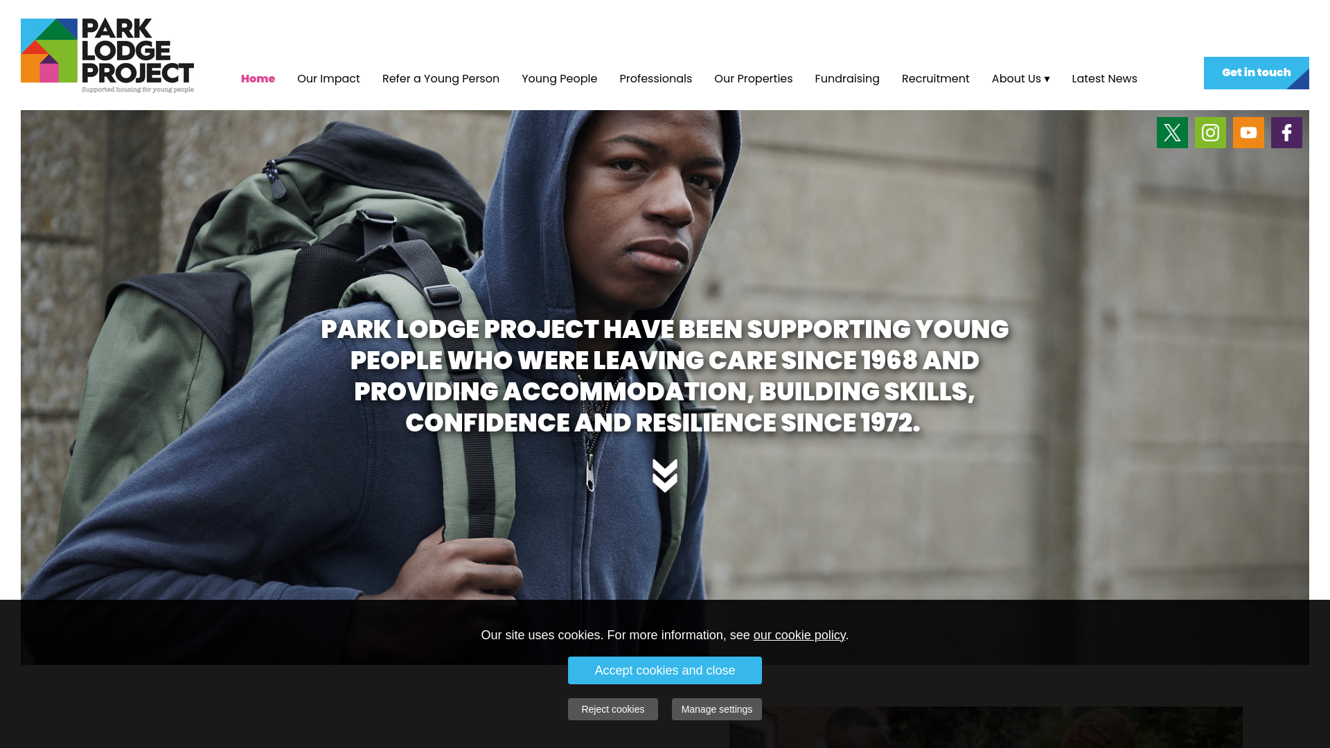 Website screenshot