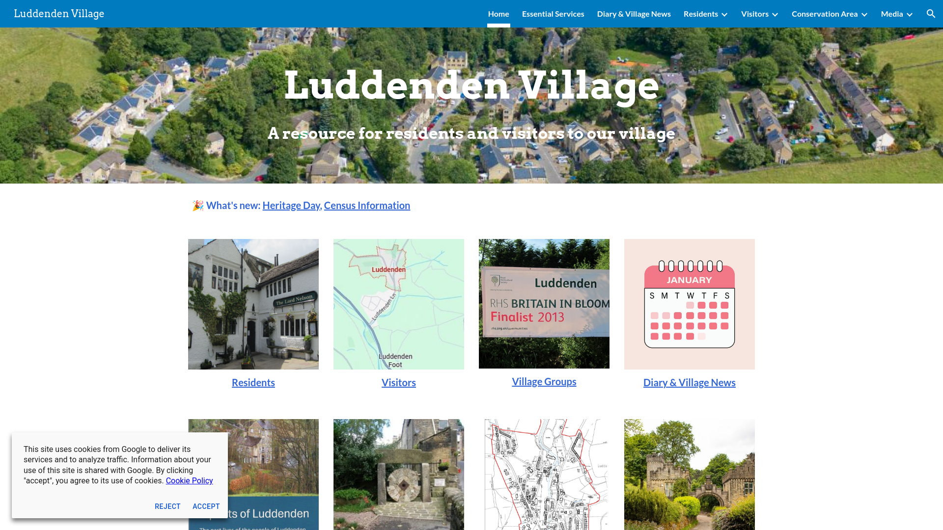 Website screenshot