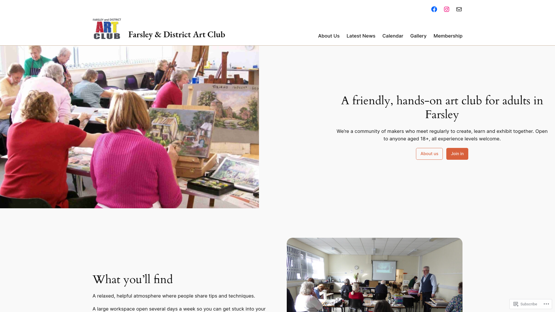 Website screenshot