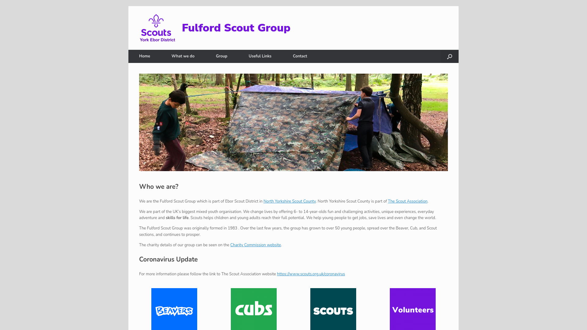 Website screenshot