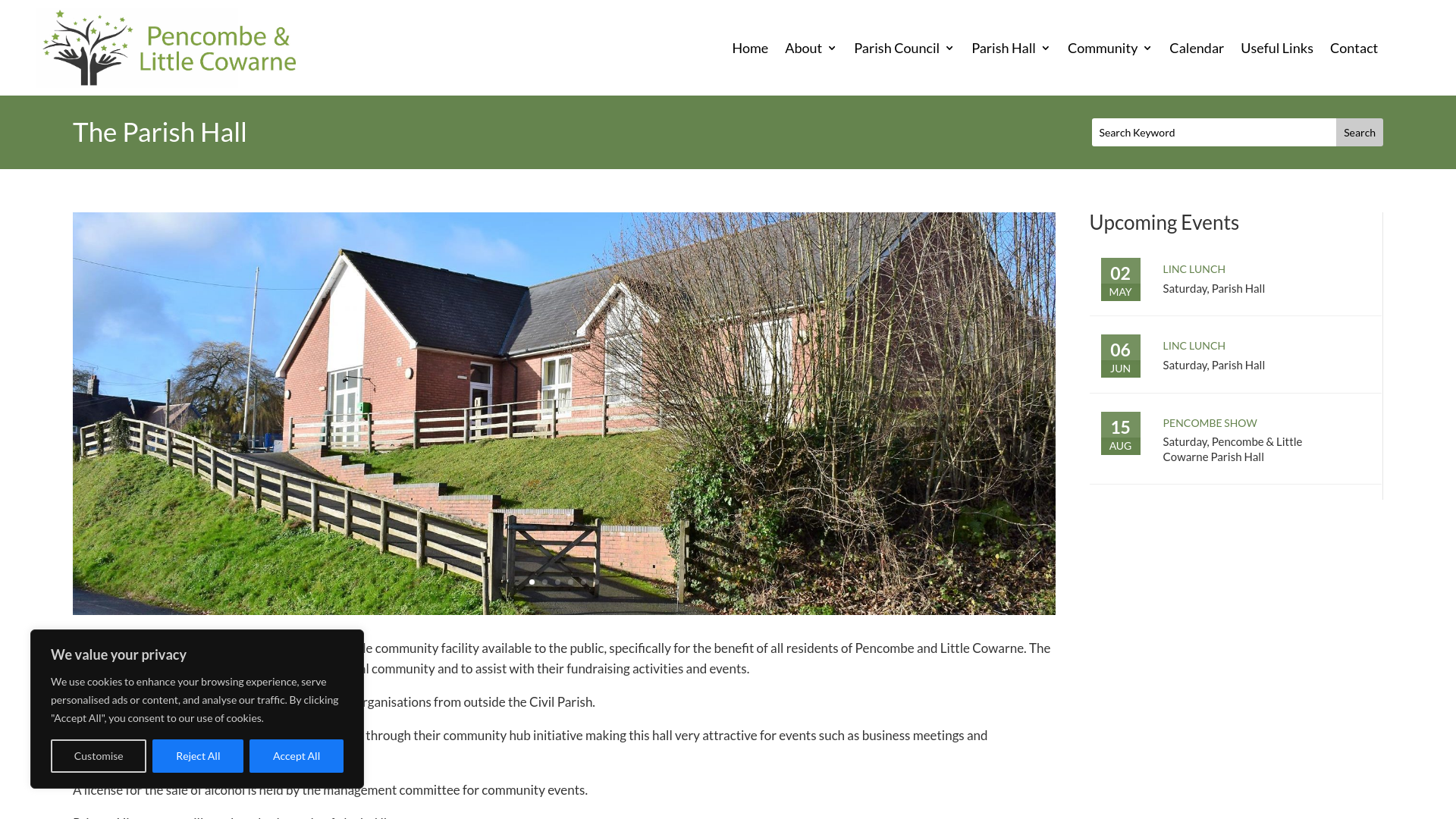 Website screenshot