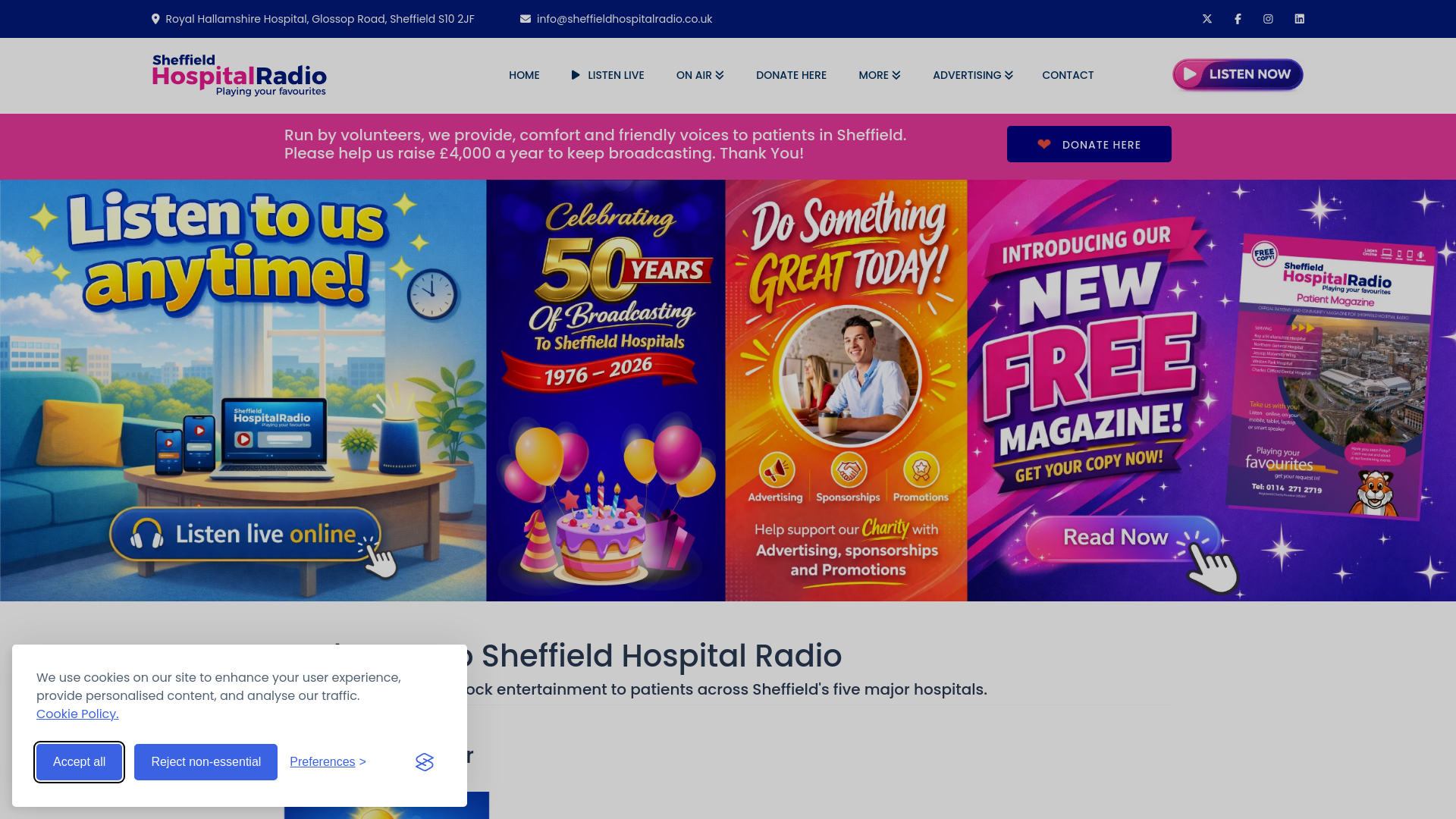 Website screenshot